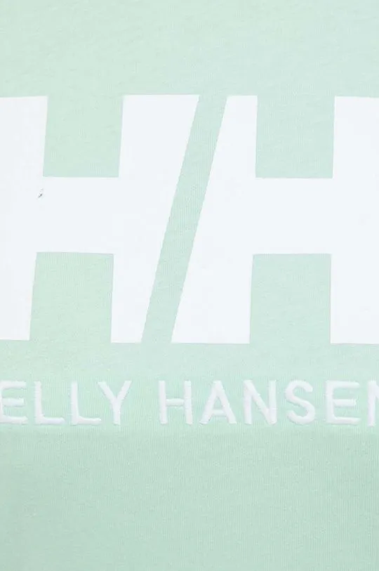 Helly Hansen cotton t-shirt green color