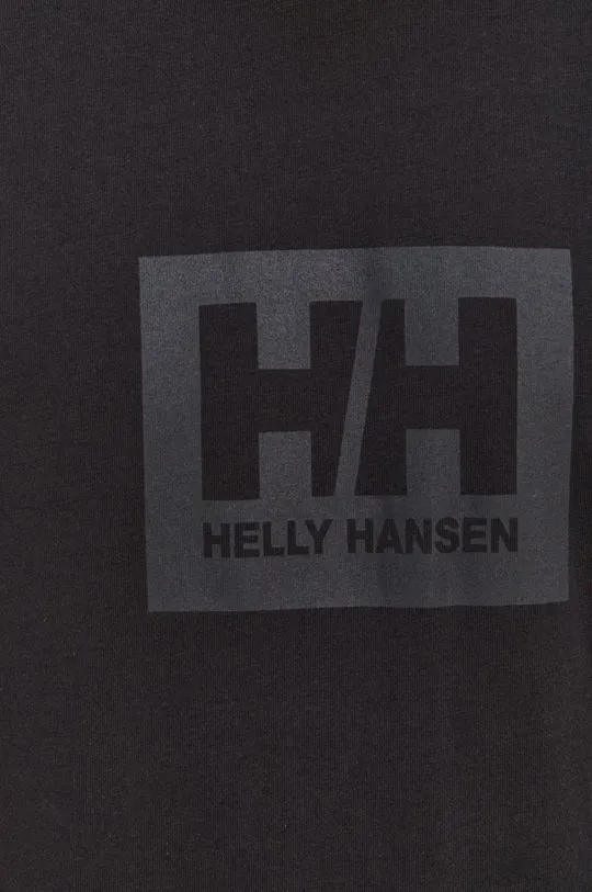 Helly Hansen cotton t-shirt TOKYO black color with a print 53285