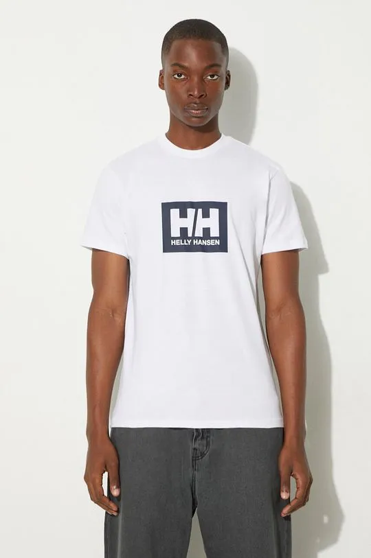 Helly Hansen cotton t-shirt TOKYO white color with a print 53285