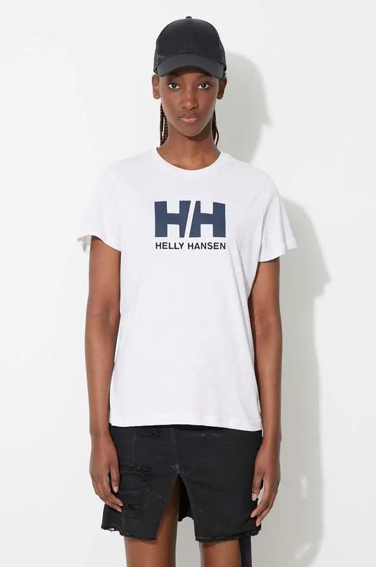 Helly Hansen cotton t-shirt white color