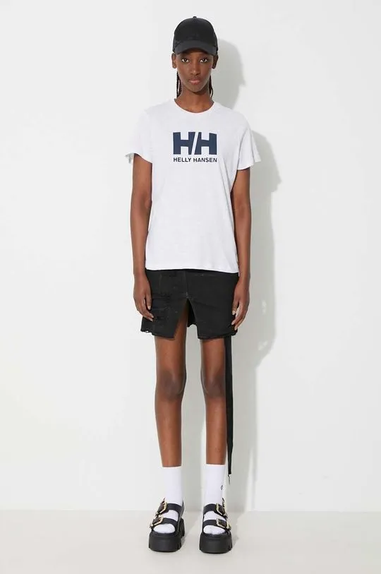 Helly Hansen cotton t-shirt white color