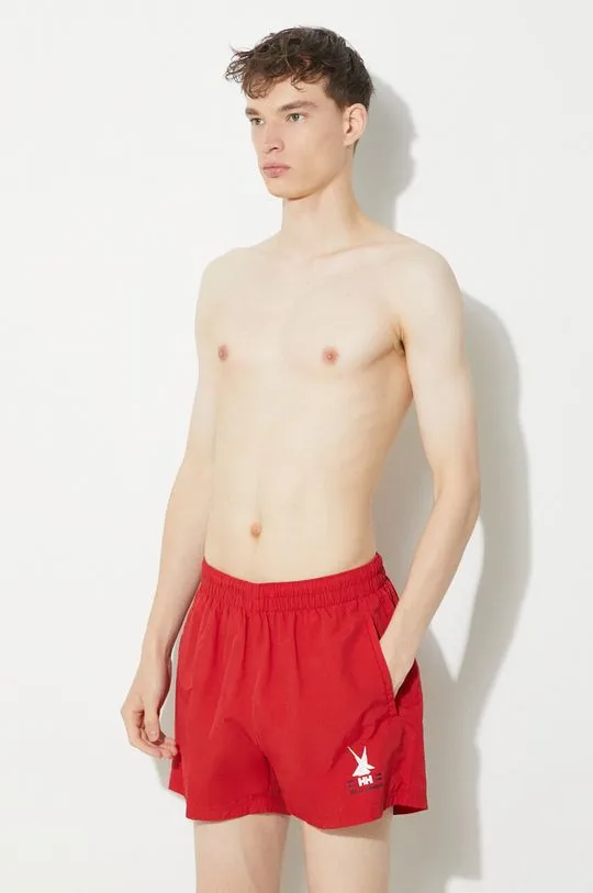 Helly Hansen swim shorts red color