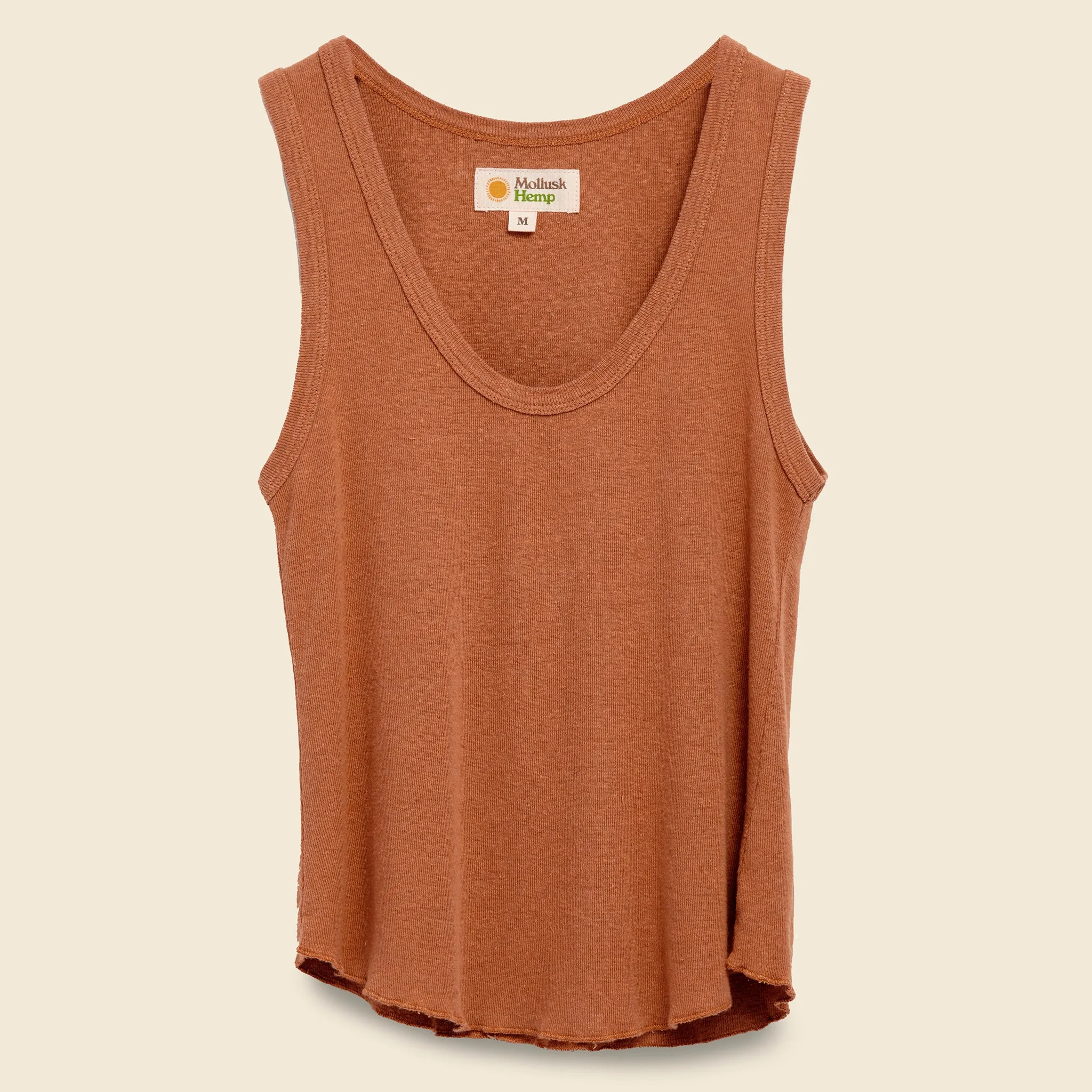 Hemp Rib Tank - Redwood