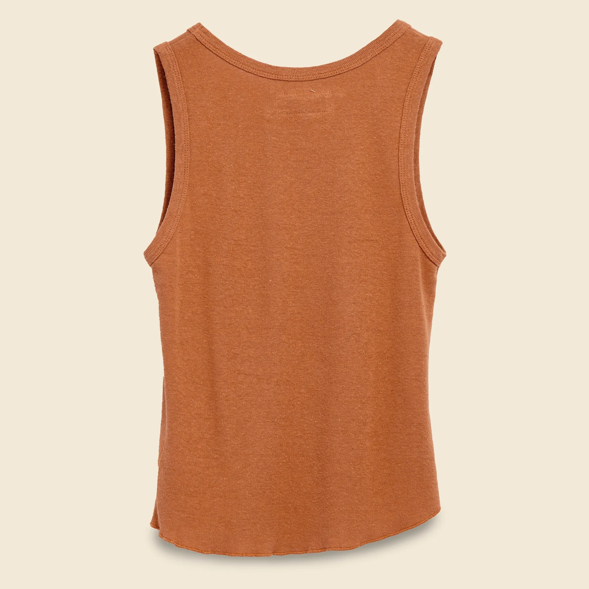 Hemp Rib Tank - Redwood