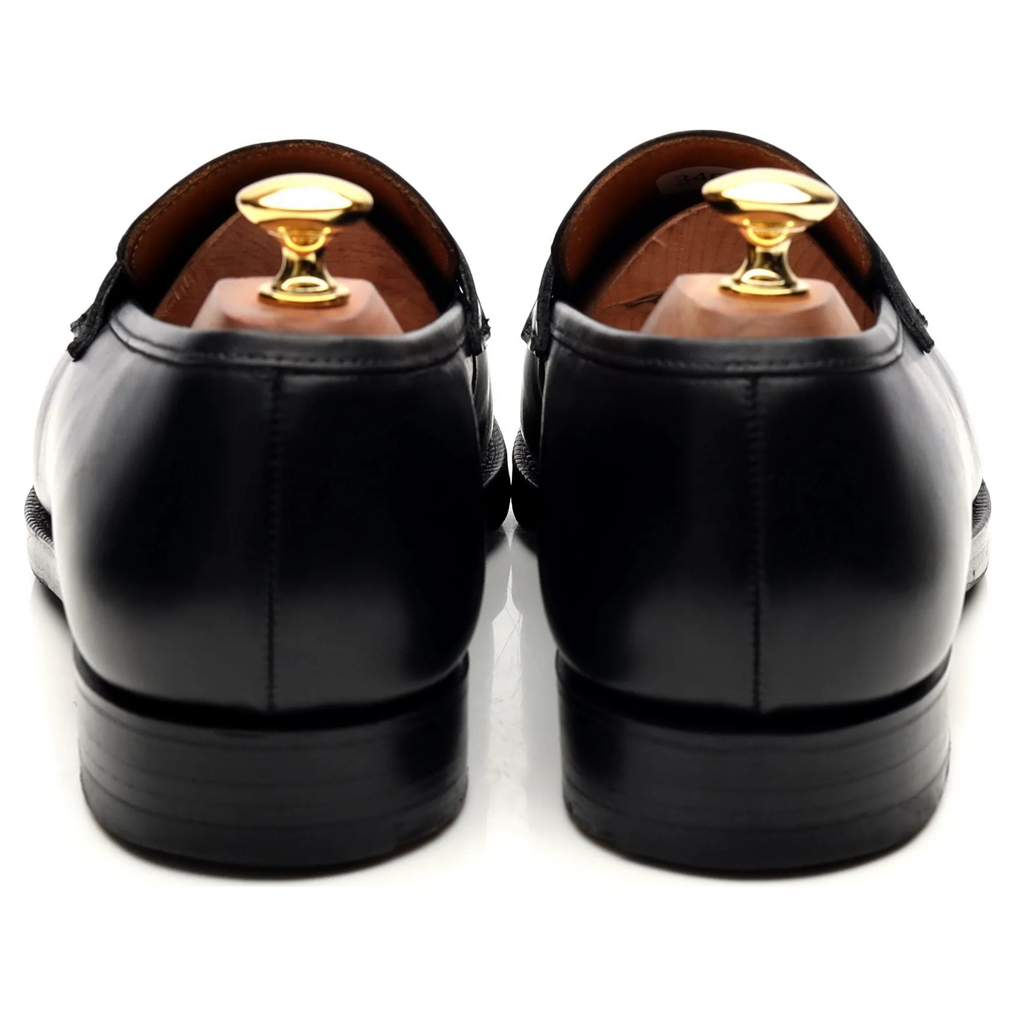 'Henley' Black Leather Loafers UK 9 E