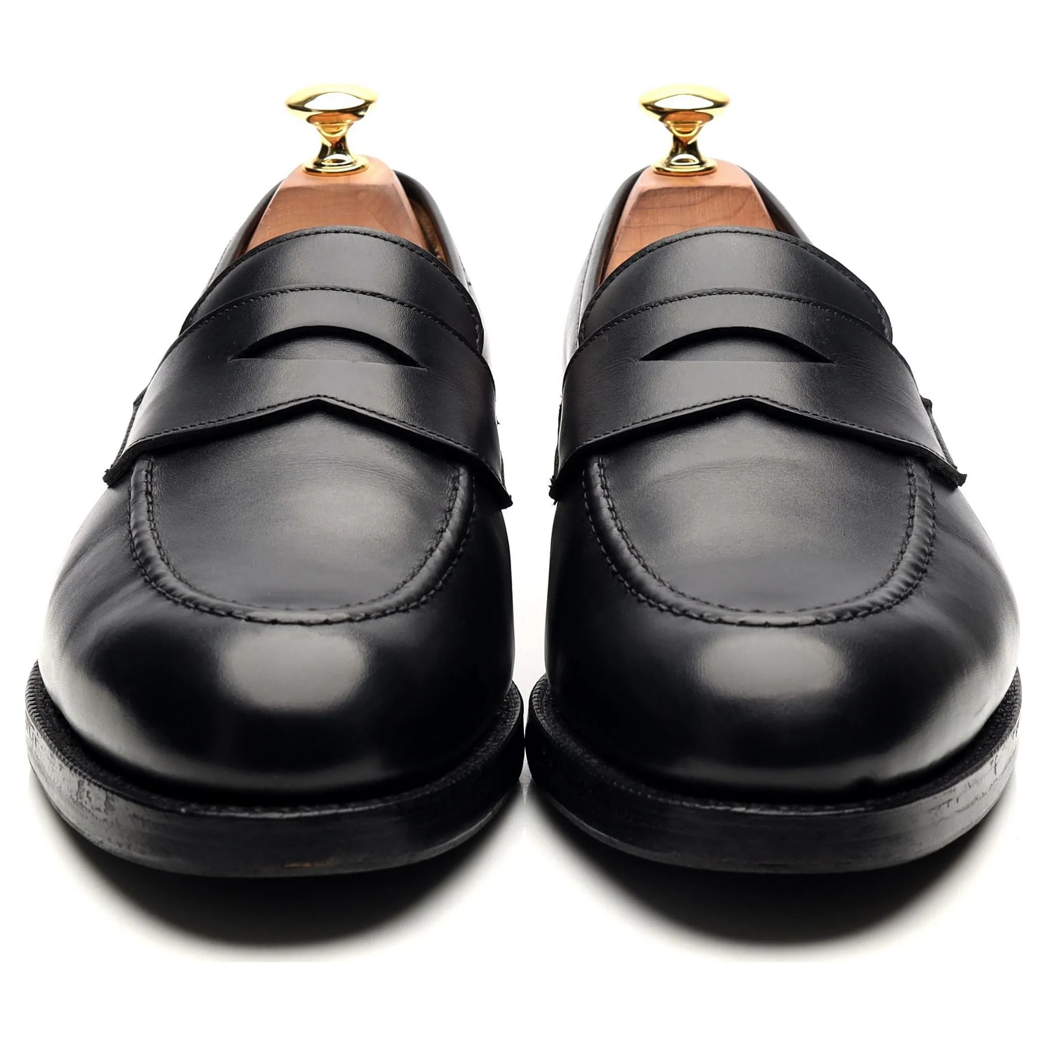 'Henley' Black Leather Loafers UK 9 E