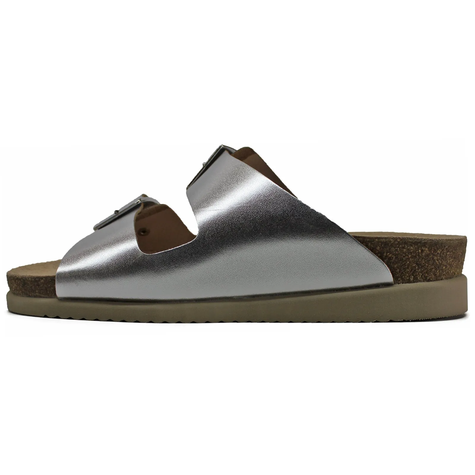 Hester Metallic Leather Women's Slide Sandals