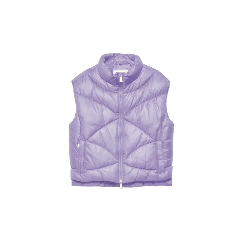 Hinnominate Elegant Sleeveless Purple Down Jacket