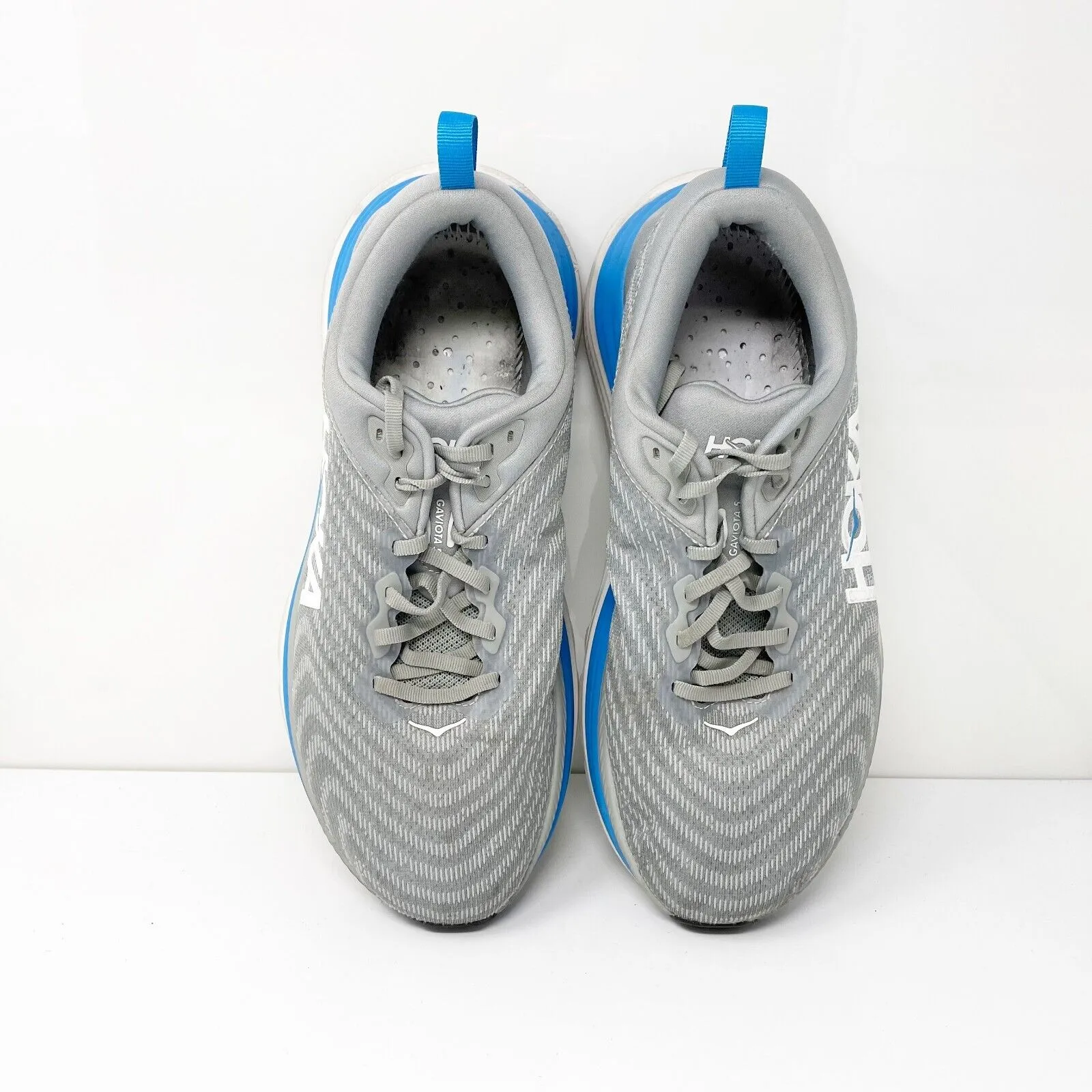 Hoka One One Mens Gaviota 5 1134234 LDVB Gray Running Shoes Sneakers Size 11 2E