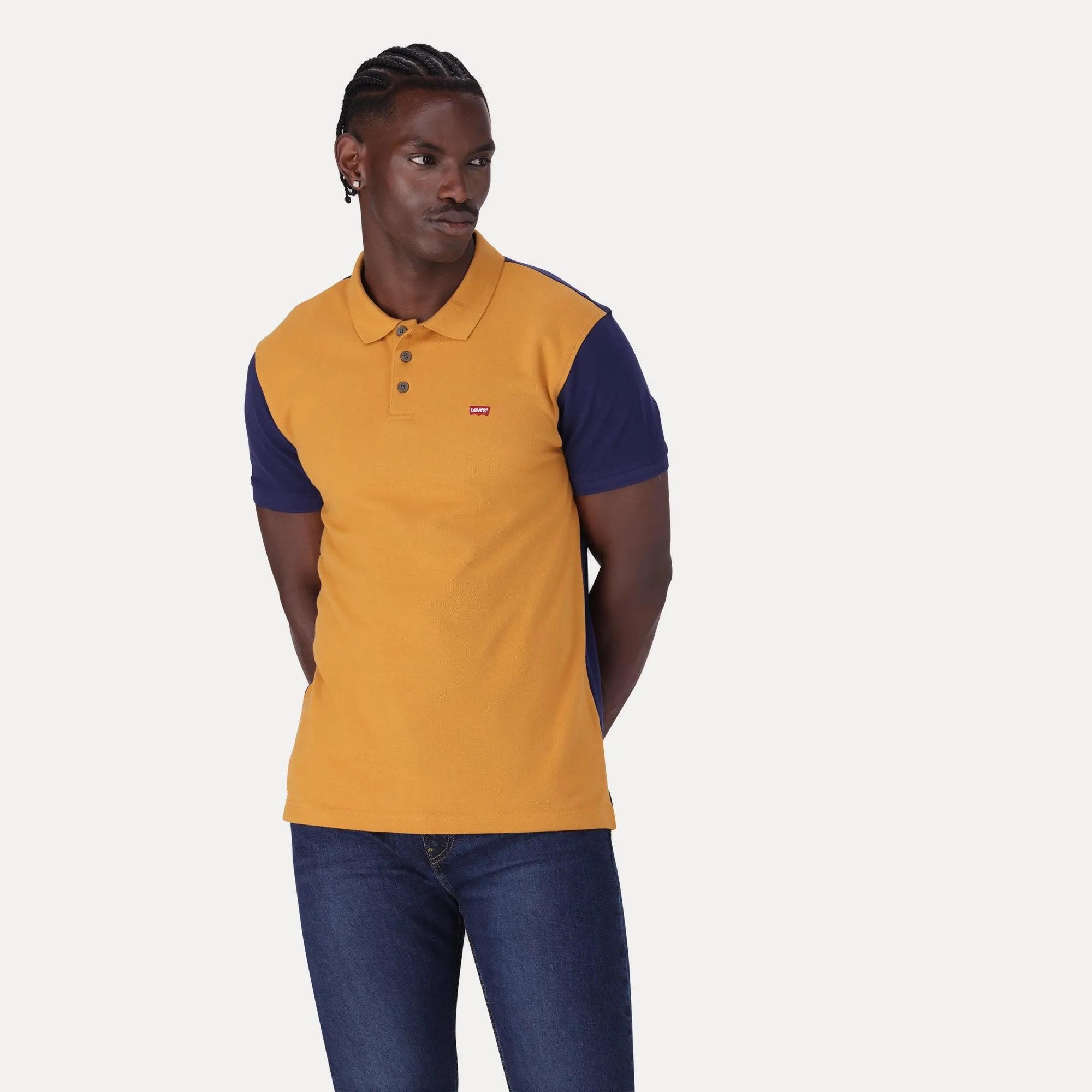 HOUSEMARK POLO SHIRT - YELLOW/ORANGE