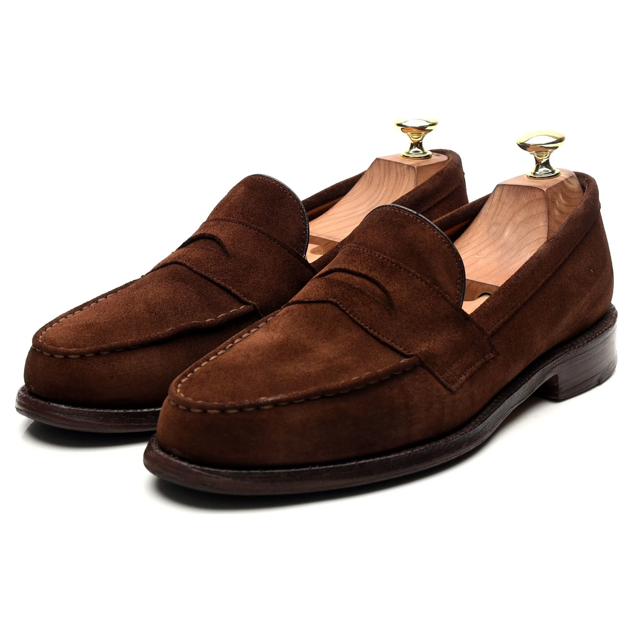 'Howard' Brown Leather Loafers UK 7 F