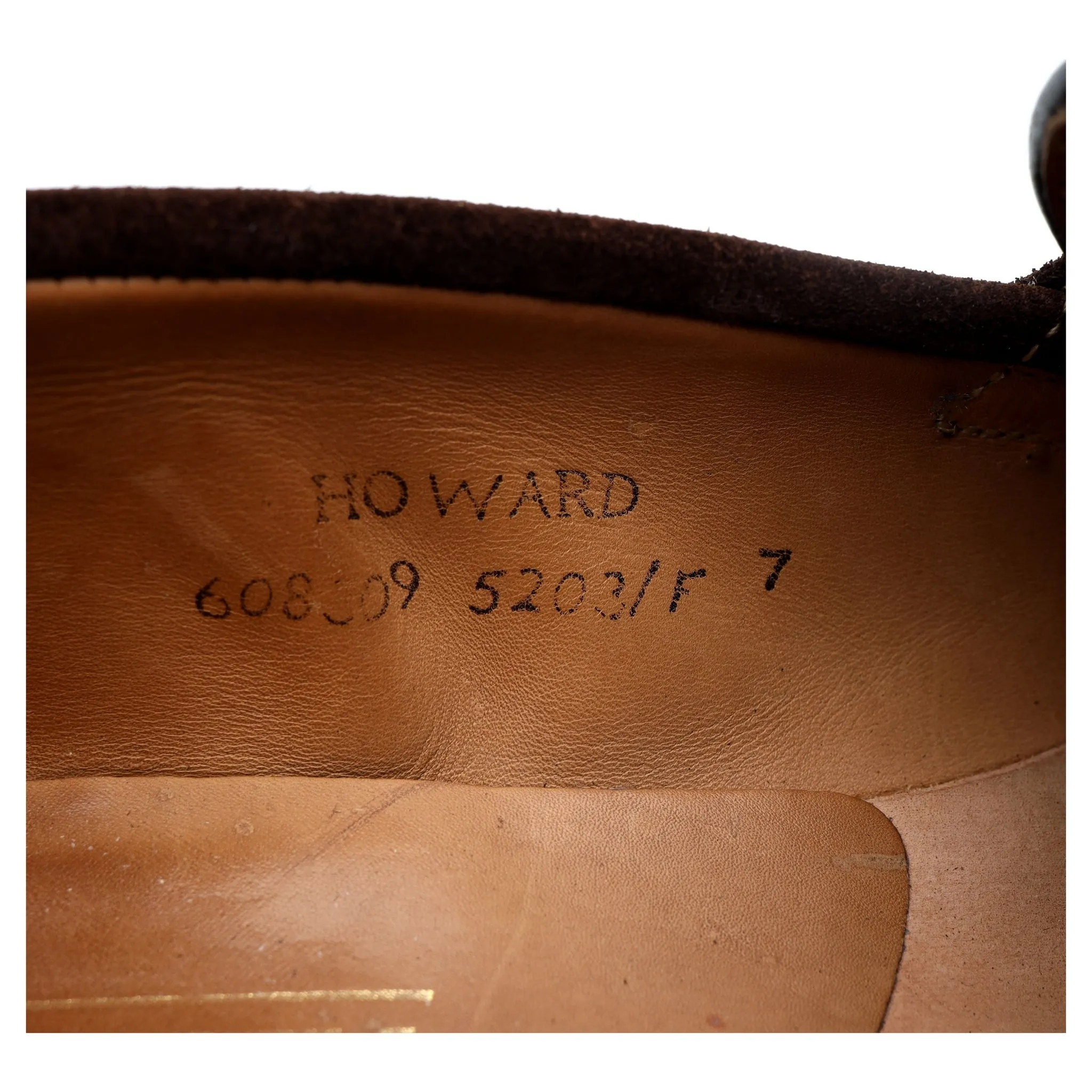 'Howard' Brown Leather Loafers UK 7 F