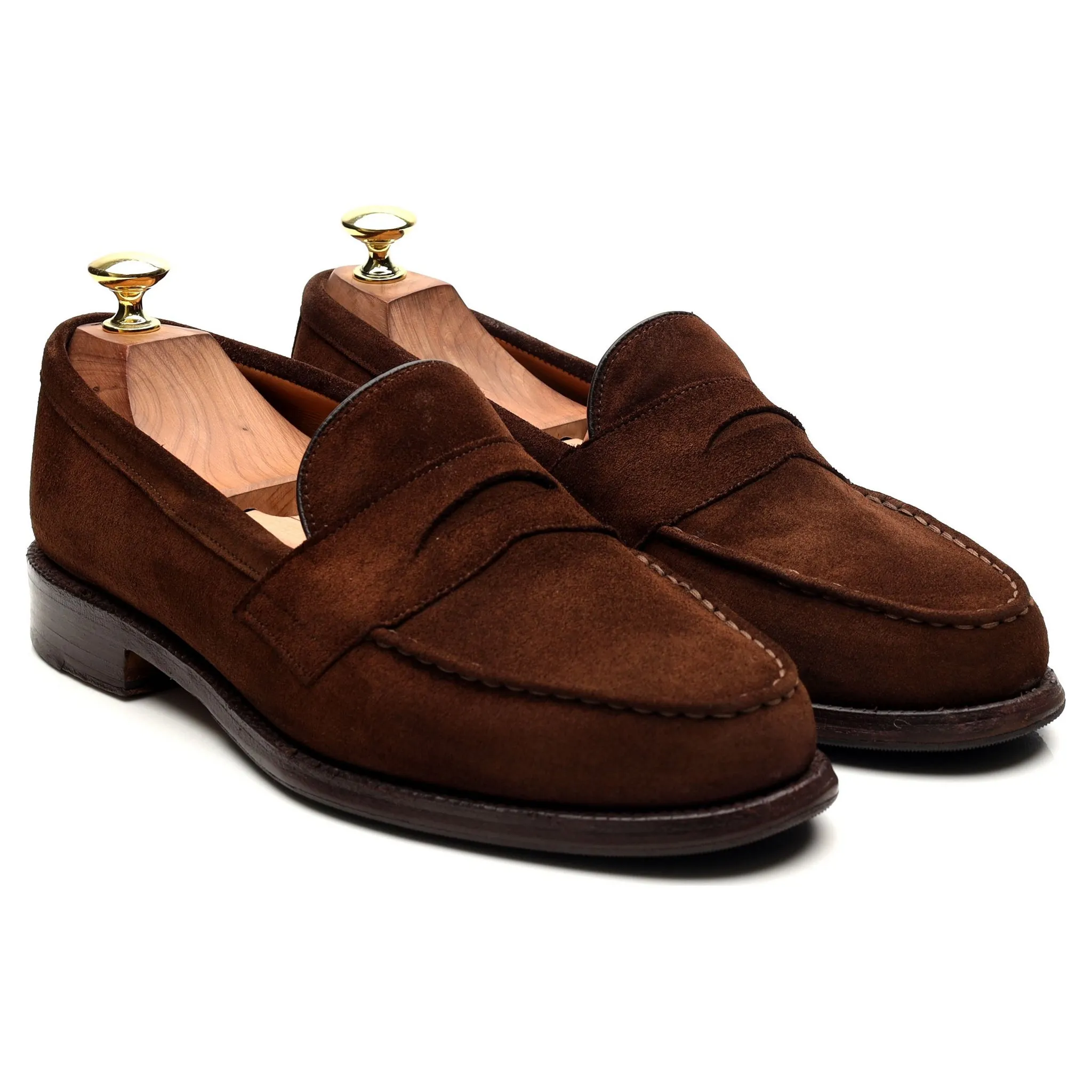 'Howard' Brown Leather Loafers UK 7 F