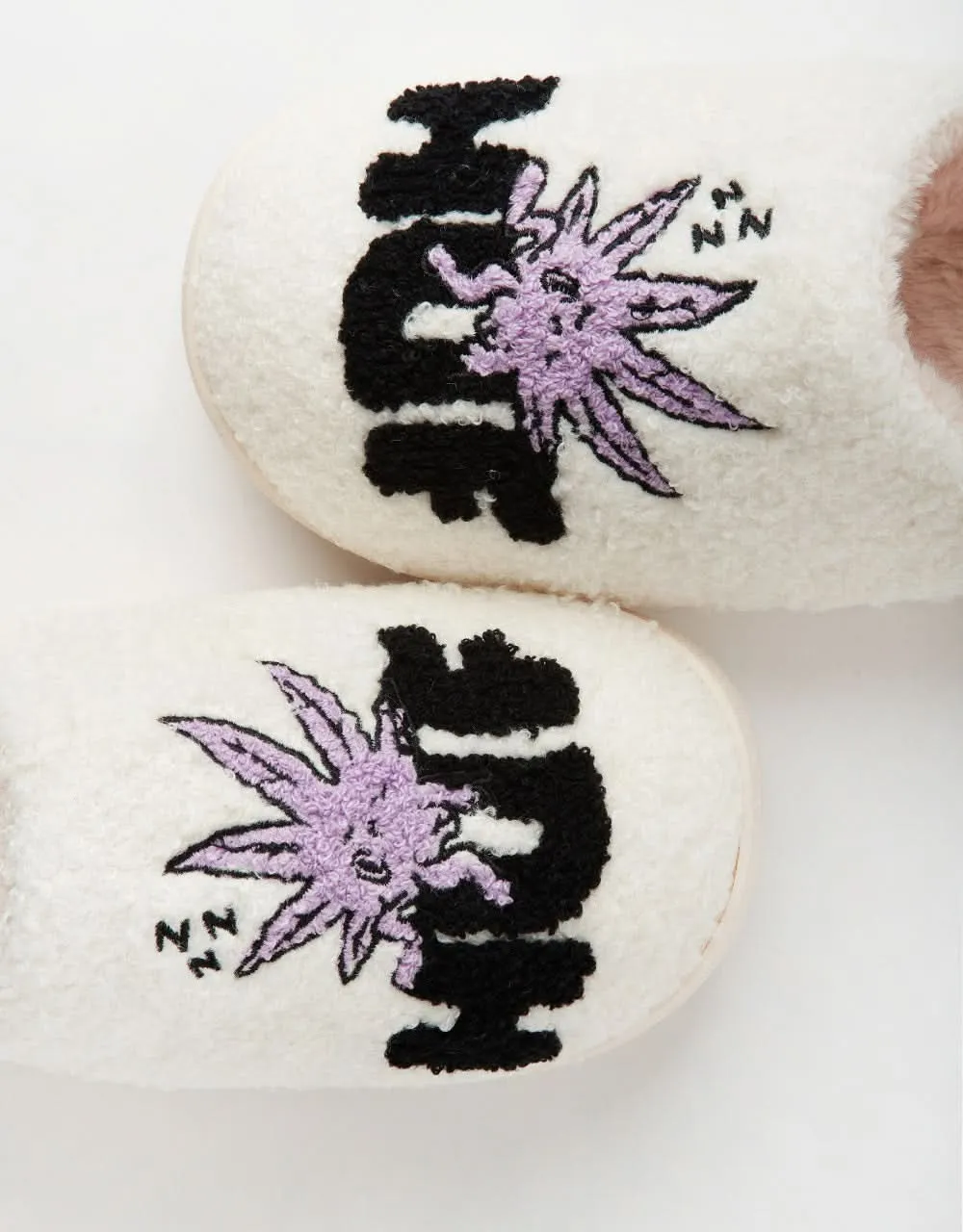 HUF Fuzzy Slippers - Cream