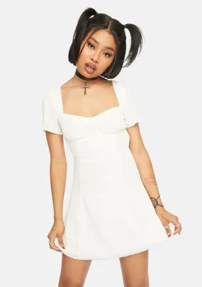 Ivory Mini Dress-
