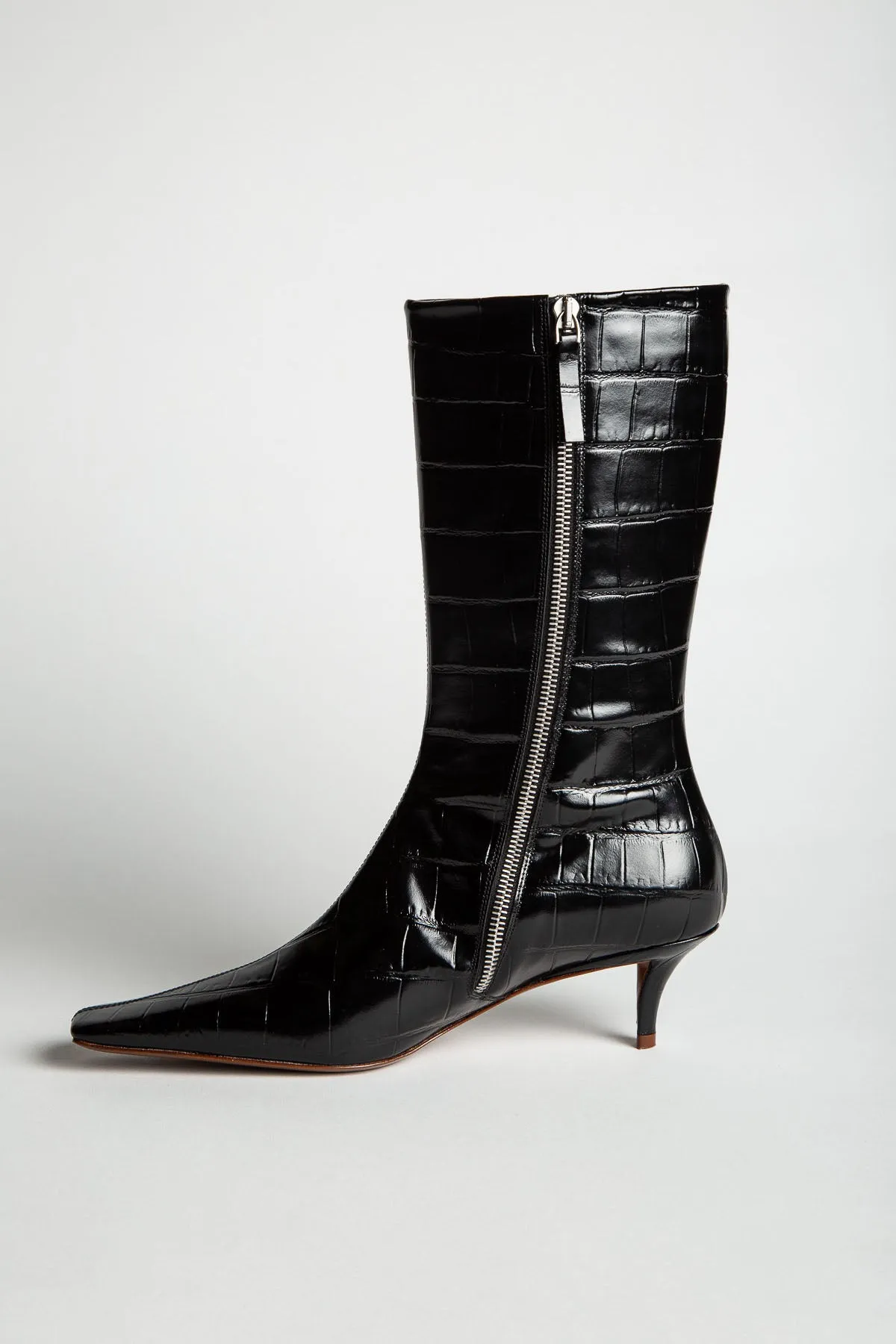 JIL SANDER | POINTY TOE HALF BOOTS