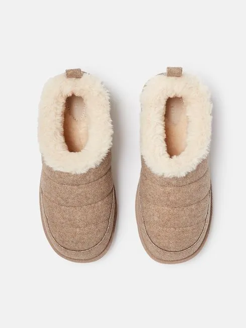 Joules Lazydays Womens Faux Fur Lined Slippers