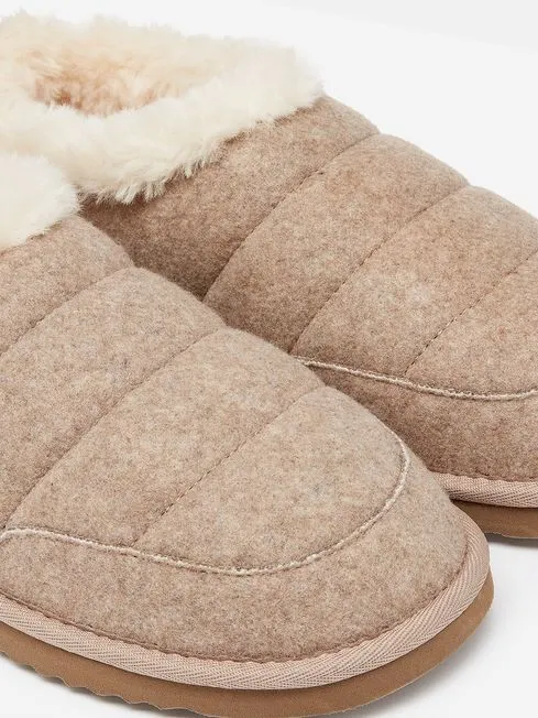 Joules Lazydays Womens Faux Fur Lined Slippers