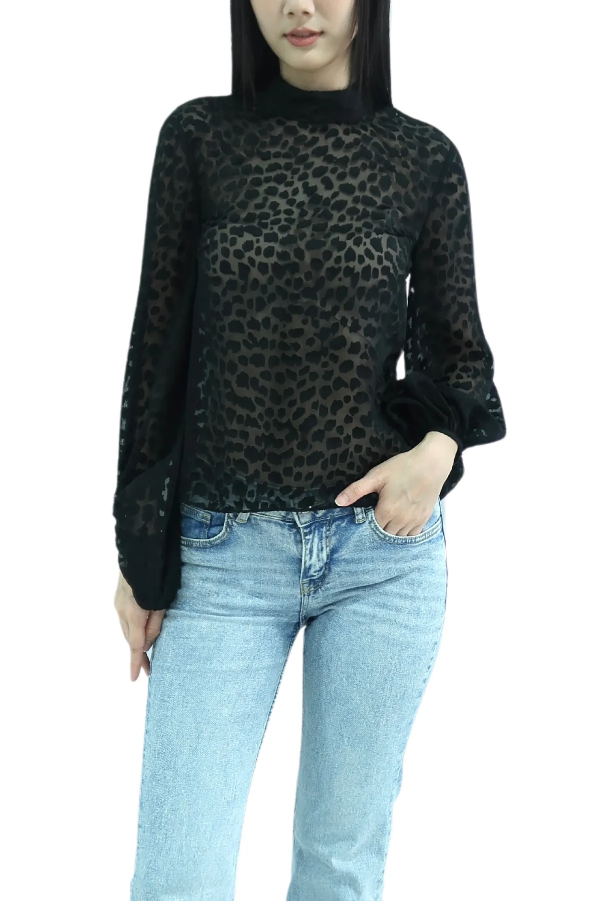 KEEPSAKE Black Sheer Top