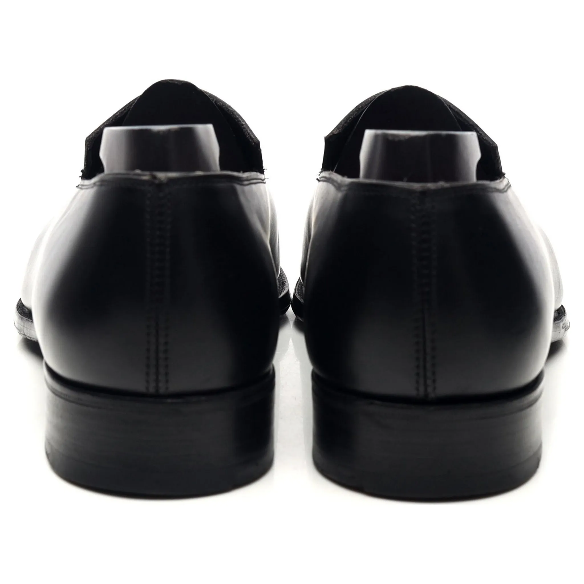 Kilgour Black Leather Slip On Loafers UK 9 E