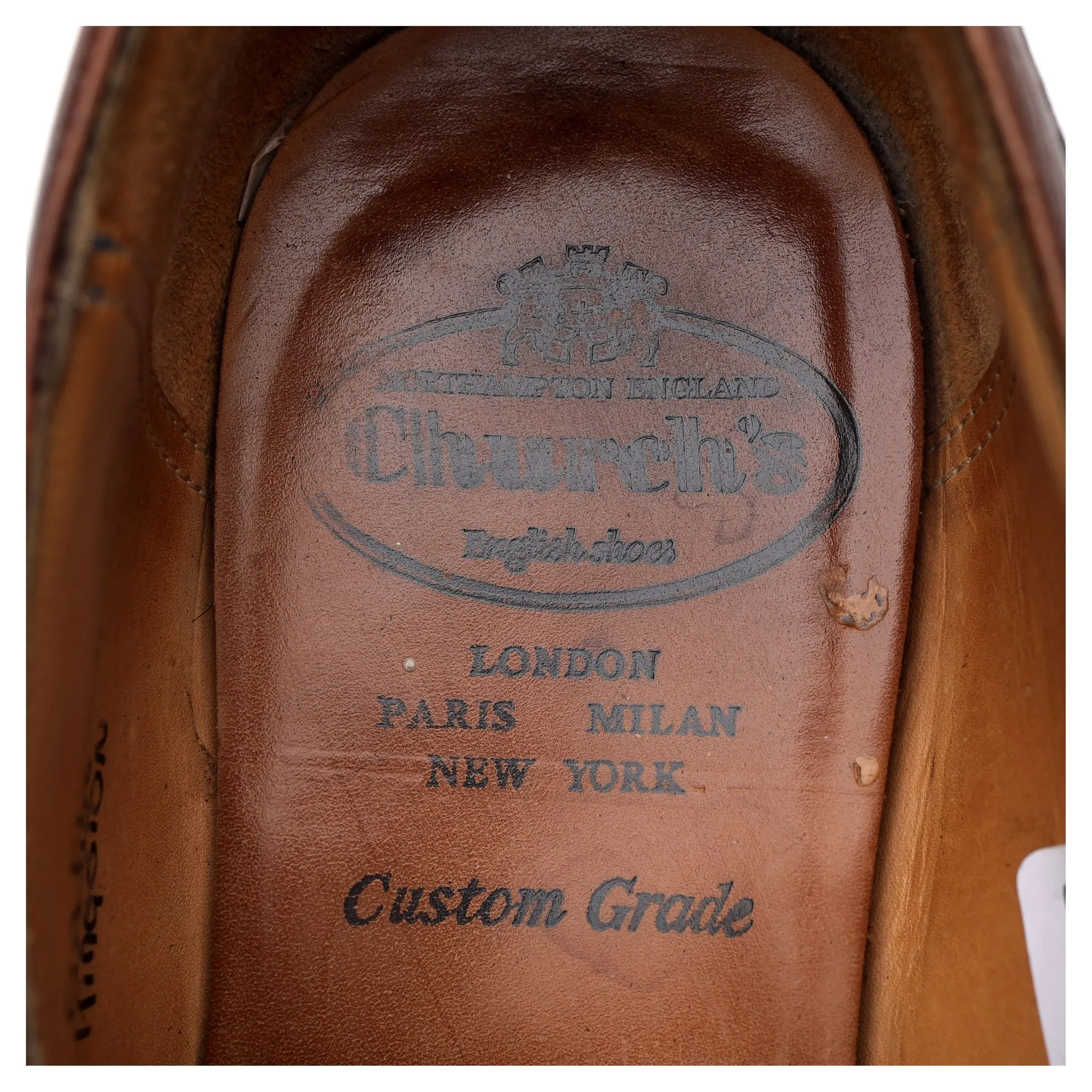 'Kingston' Brown Leather Tassel Loafers UK 9 F