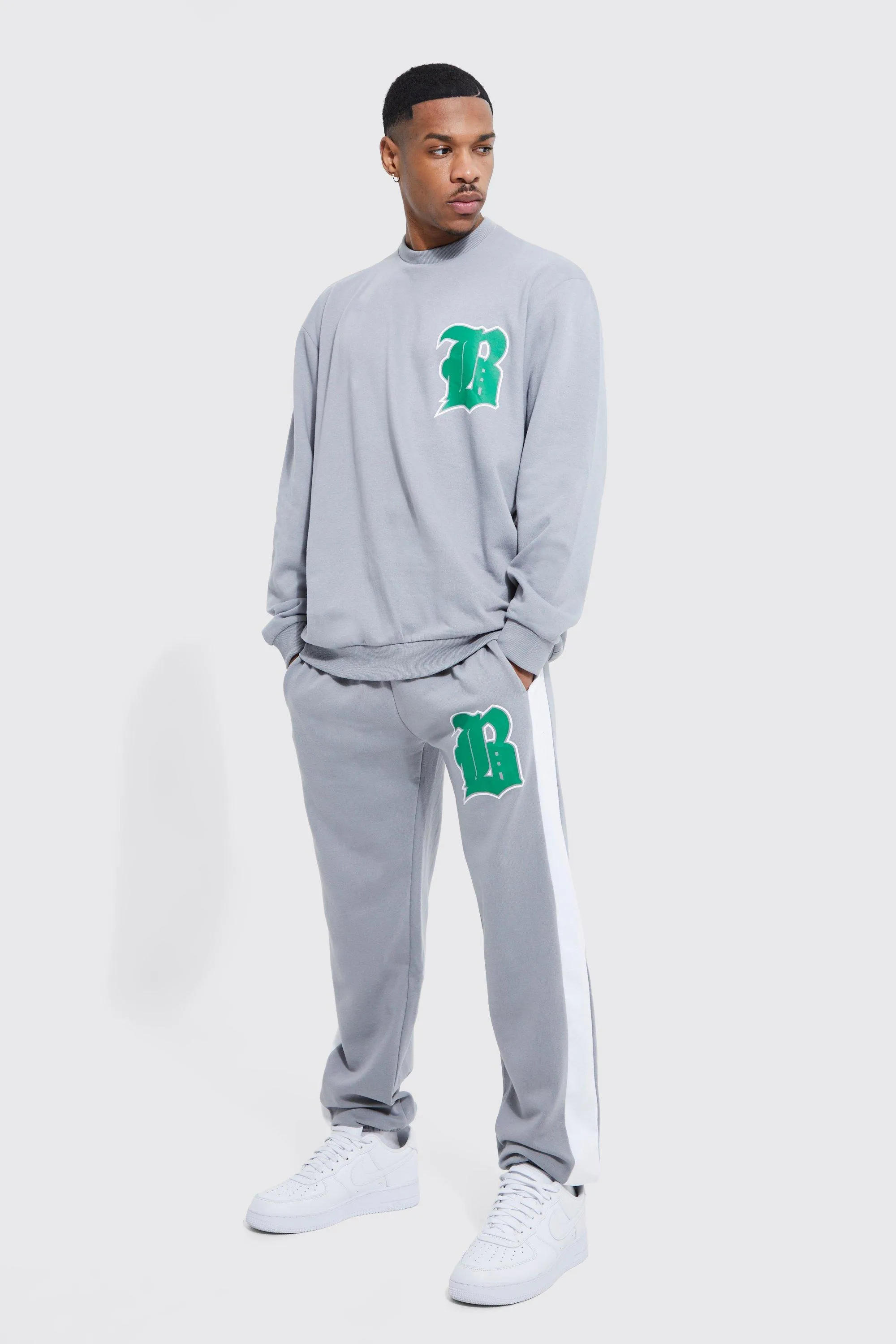 Lightweight Oversized B Panel Sweater Tracksuit