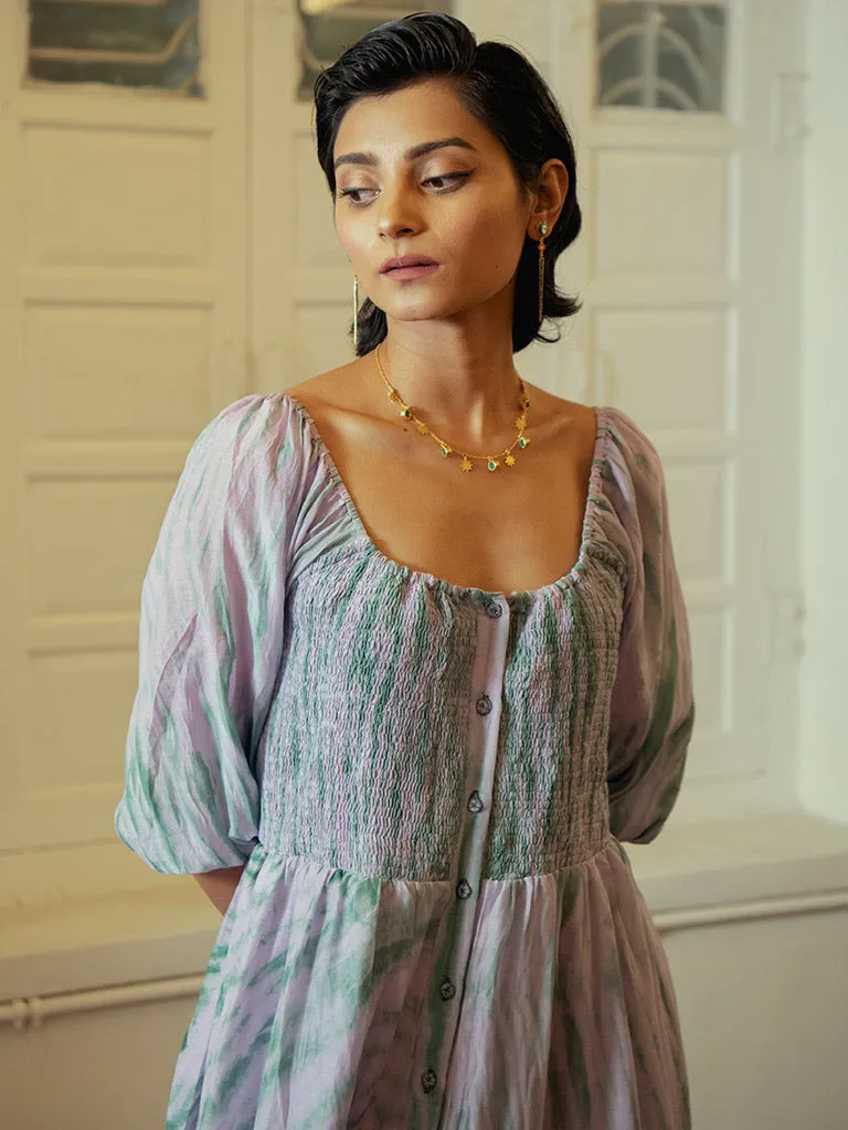 Lilac Teal Dress