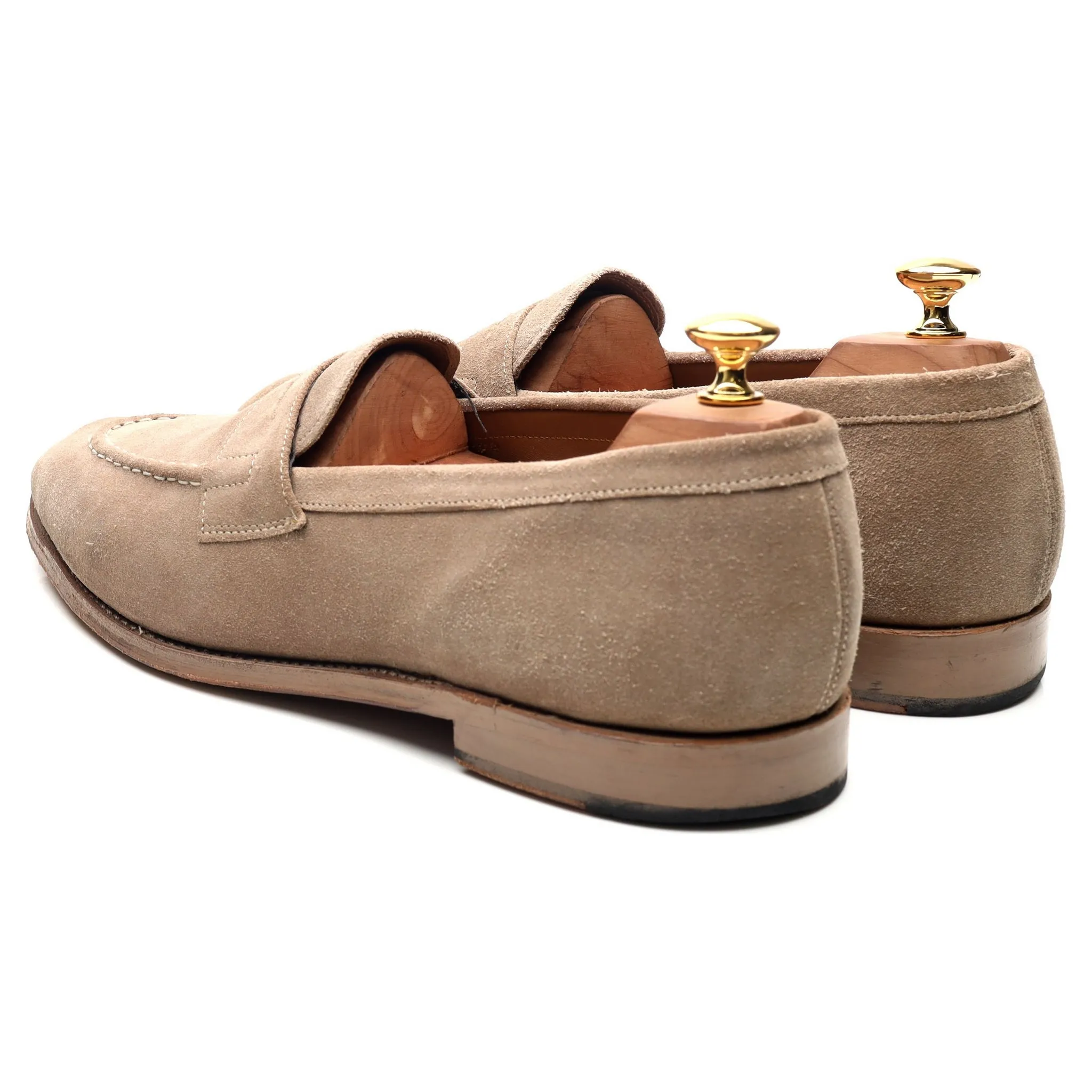 'Lloyd' Beige Suede Loafers UK 10 E