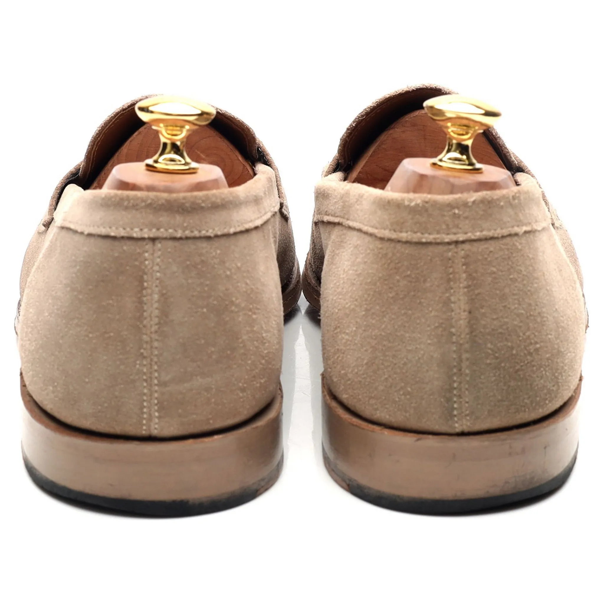 'Lloyd' Beige Suede Loafers UK 10 E