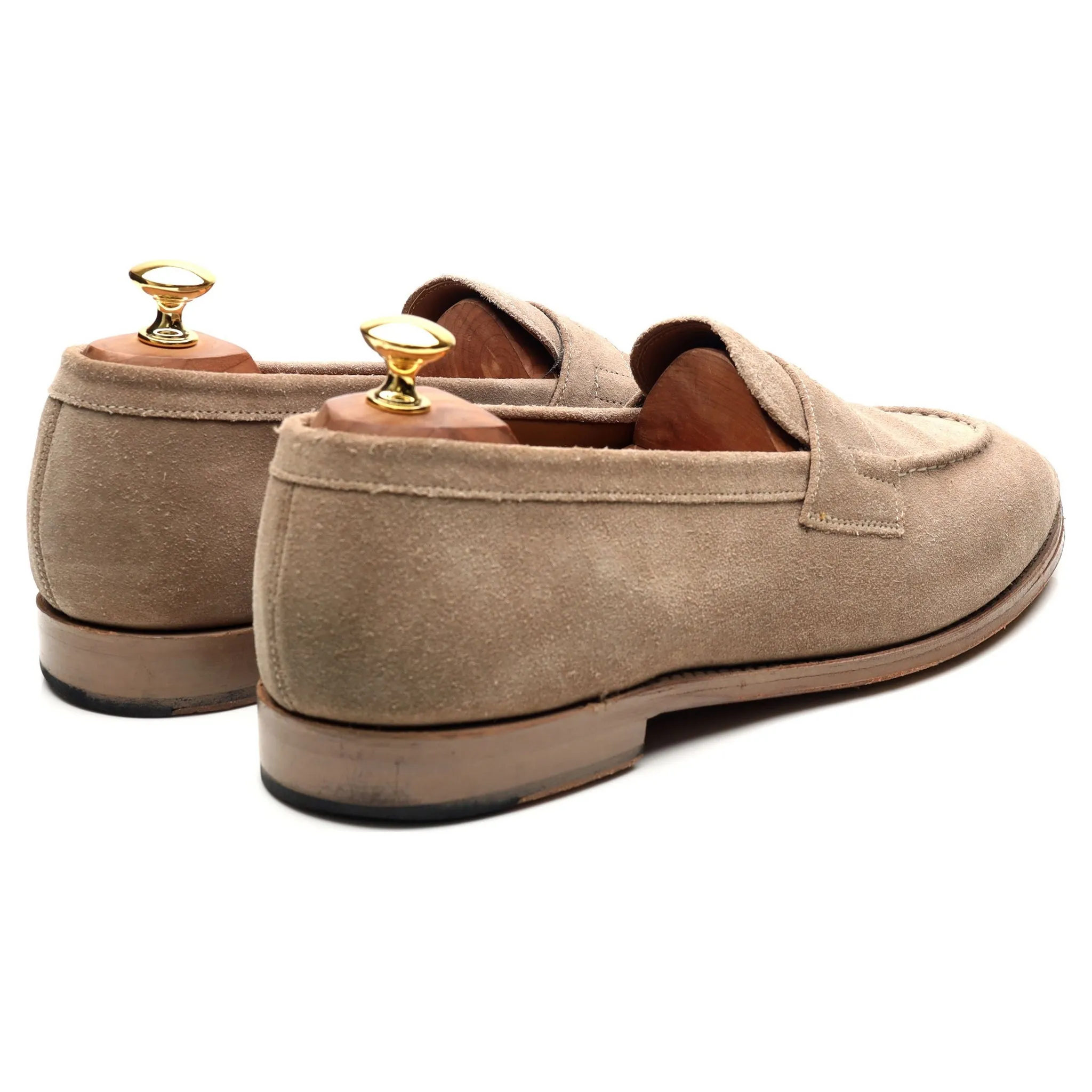 'Lloyd' Beige Suede Loafers UK 10 E