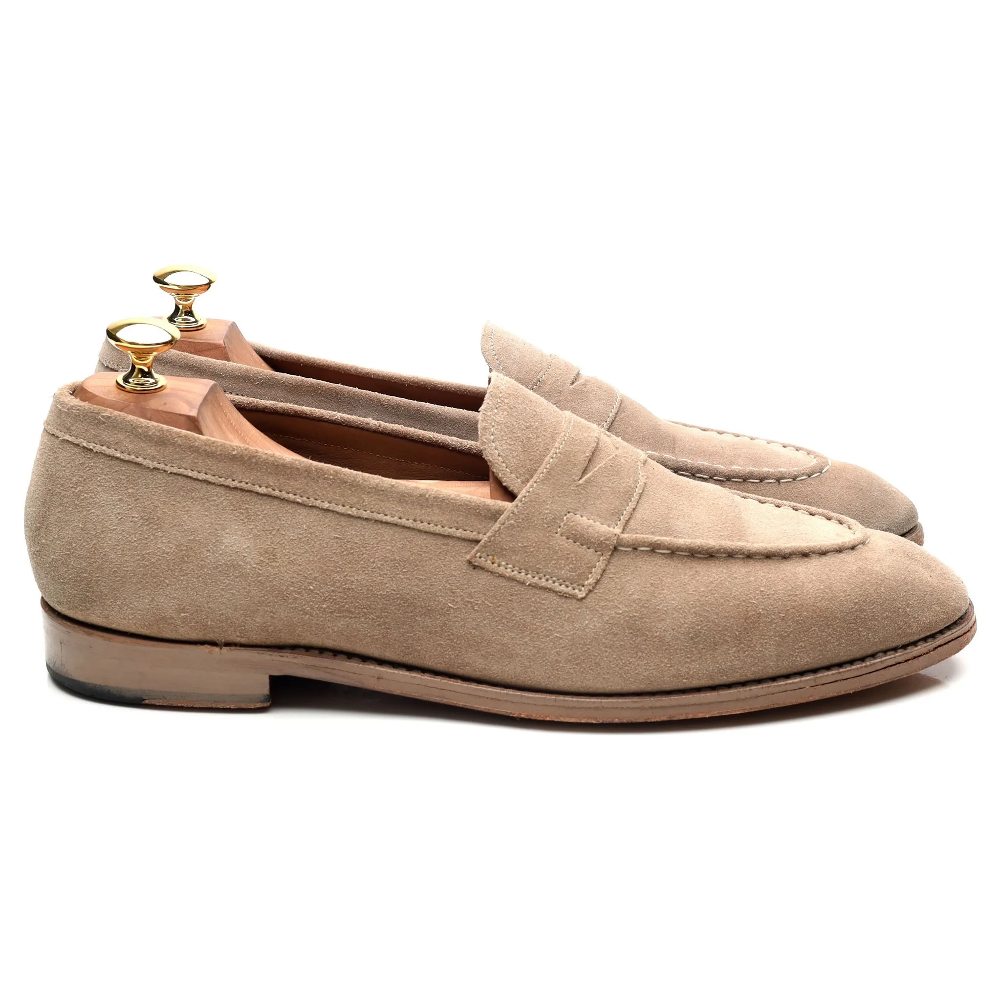 'Lloyd' Beige Suede Loafers UK 10 E