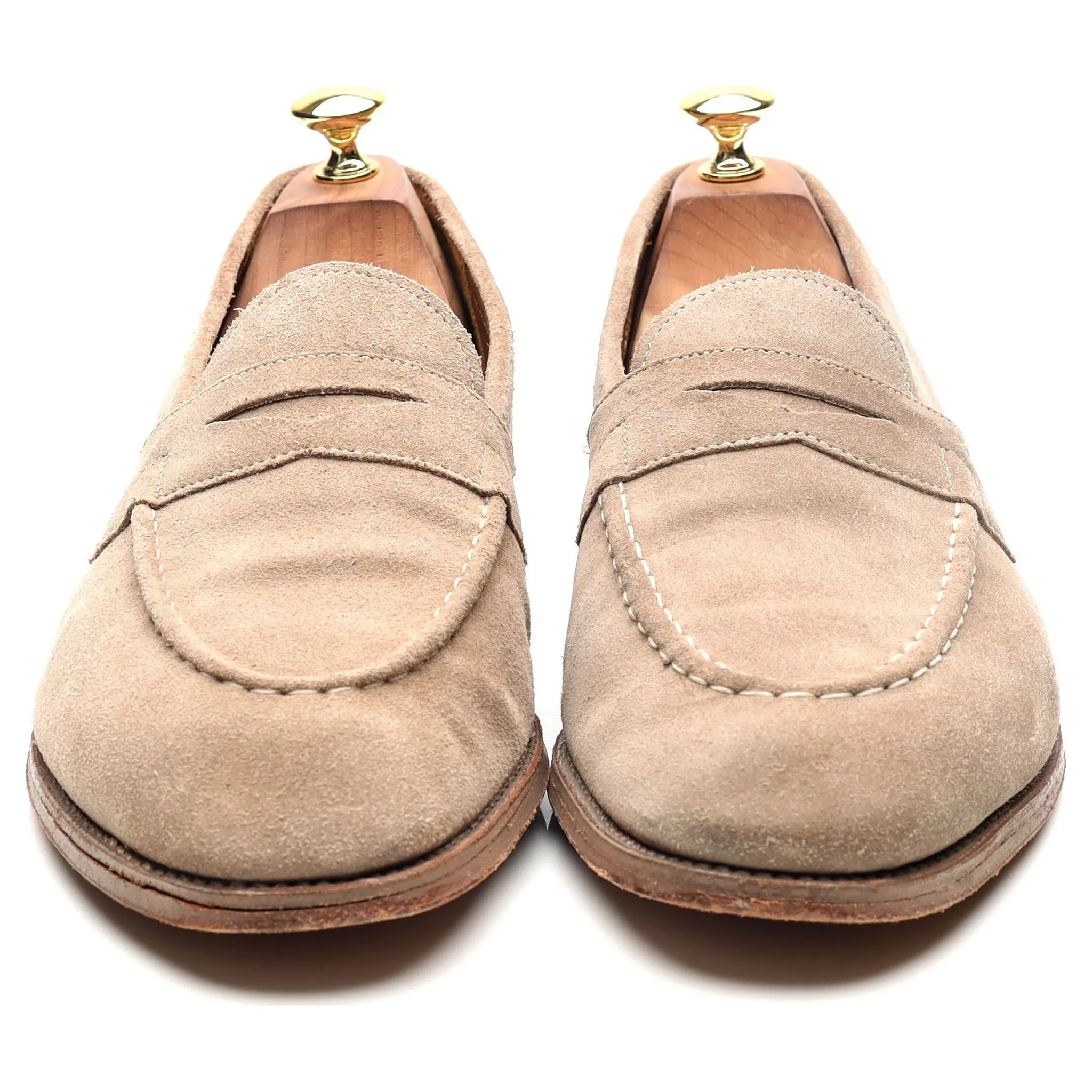 'Lloyd' Beige Suede Loafers UK 10 E