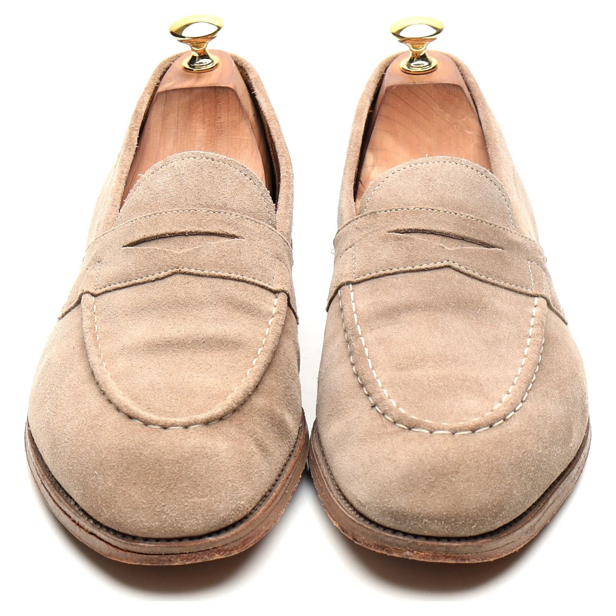 'Lloyd' Beige Suede Loafers UK 10 E