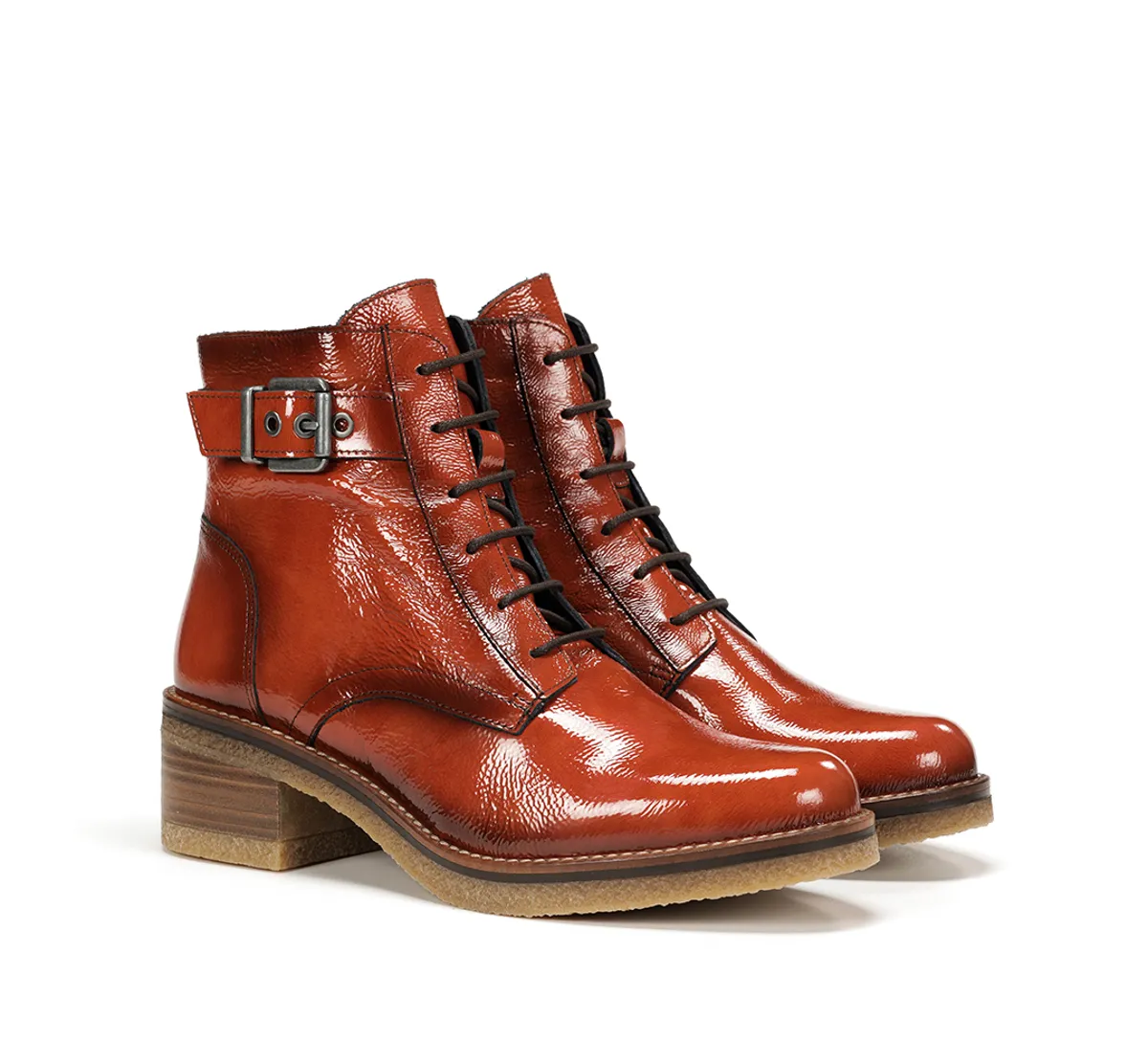 LUCERO D8686 Orange Ankle Boot