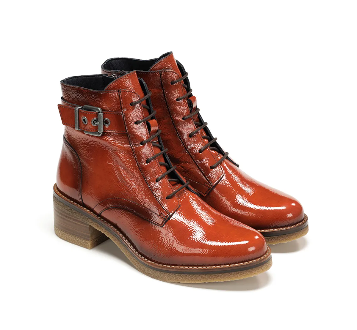 LUCERO D8686 Orange Ankle Boot