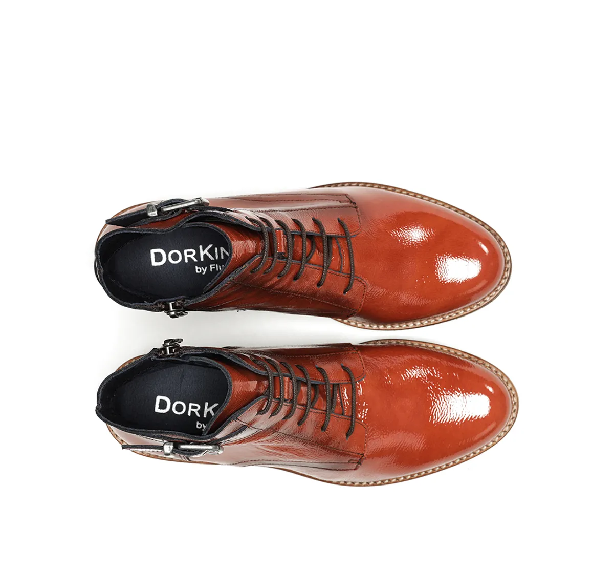 LUCERO D8686 Orange Ankle Boot