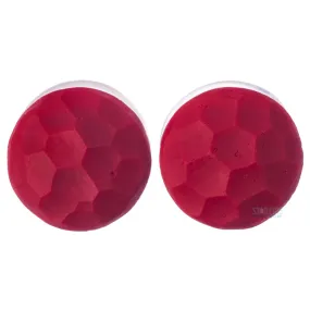 Martele Glass Color Front Plugs - Red