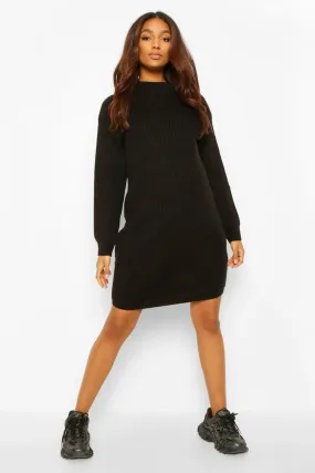 Maternity High Neck Sweater Dress