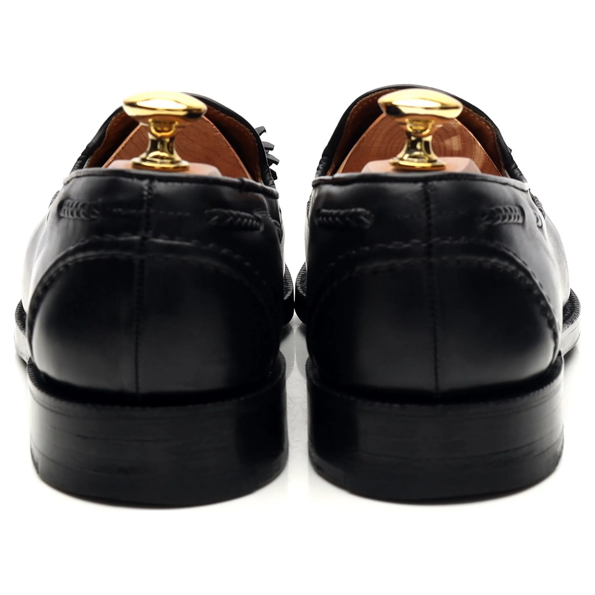 'Matisse' Black Leather Tassel Loafers UK 6.5 F