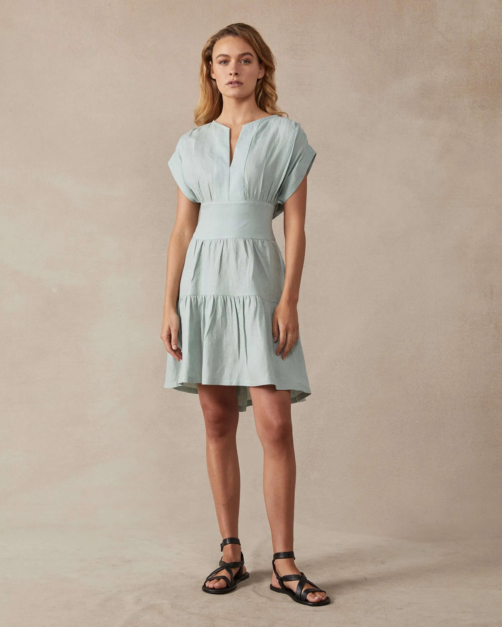 Matteo Dress Sage