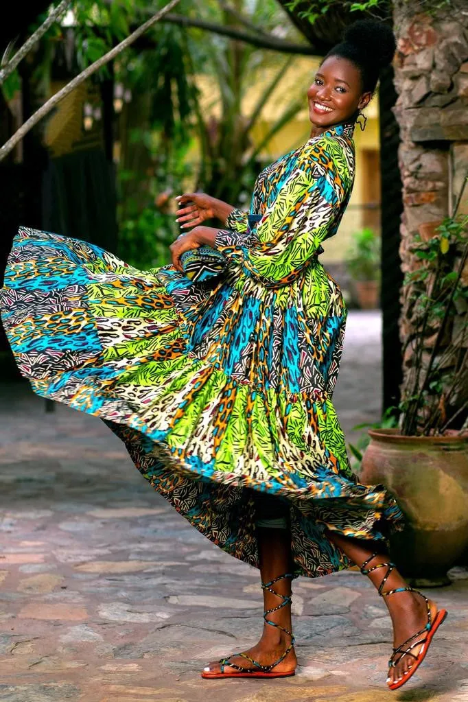 MIZUKI Pheasant Dress