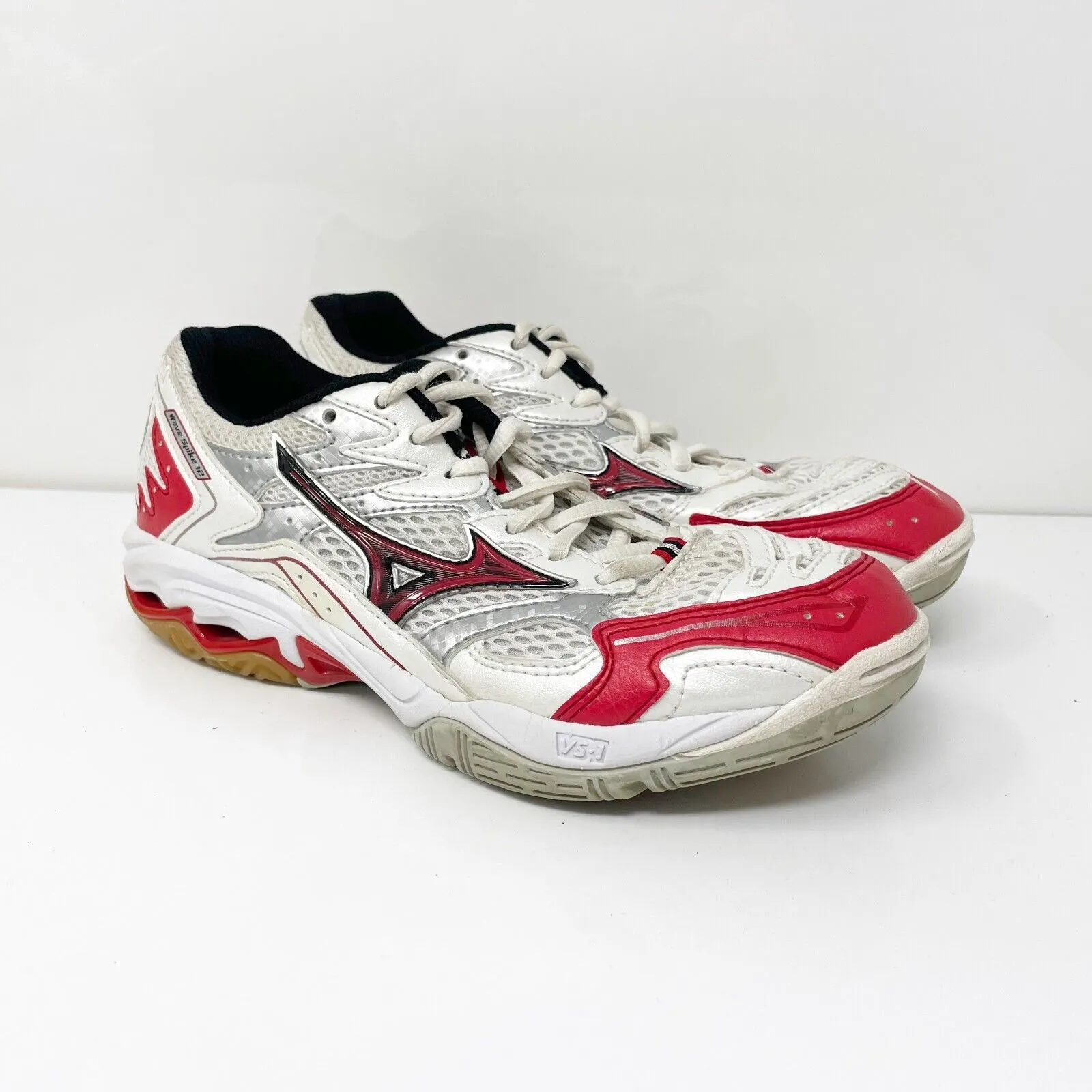 Mizuno Womens Wave Spike 12 430126 0010 White Running Shoes Sneakers Size 7