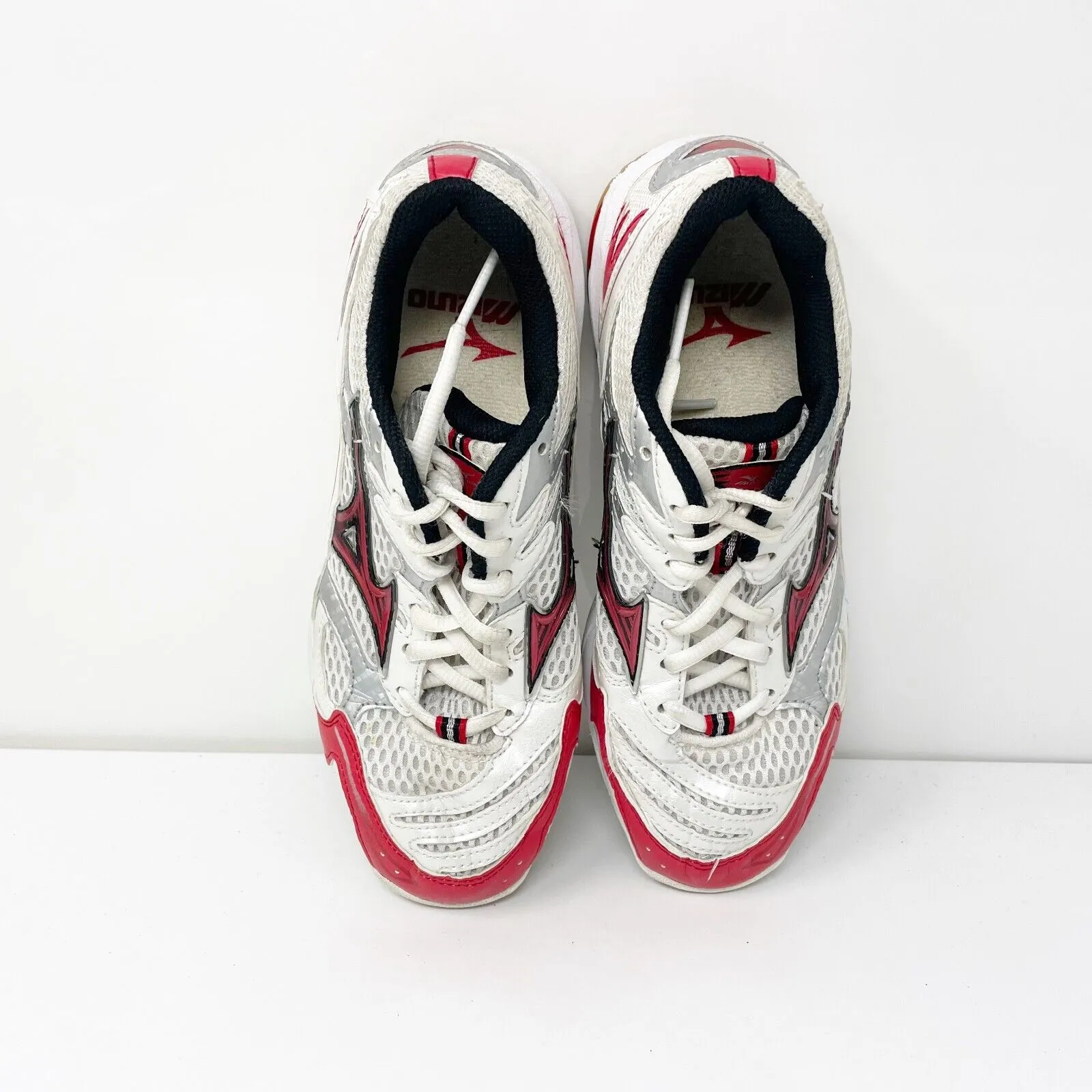 Mizuno Womens Wave Spike 12 430126 0010 White Running Shoes Sneakers Size 7