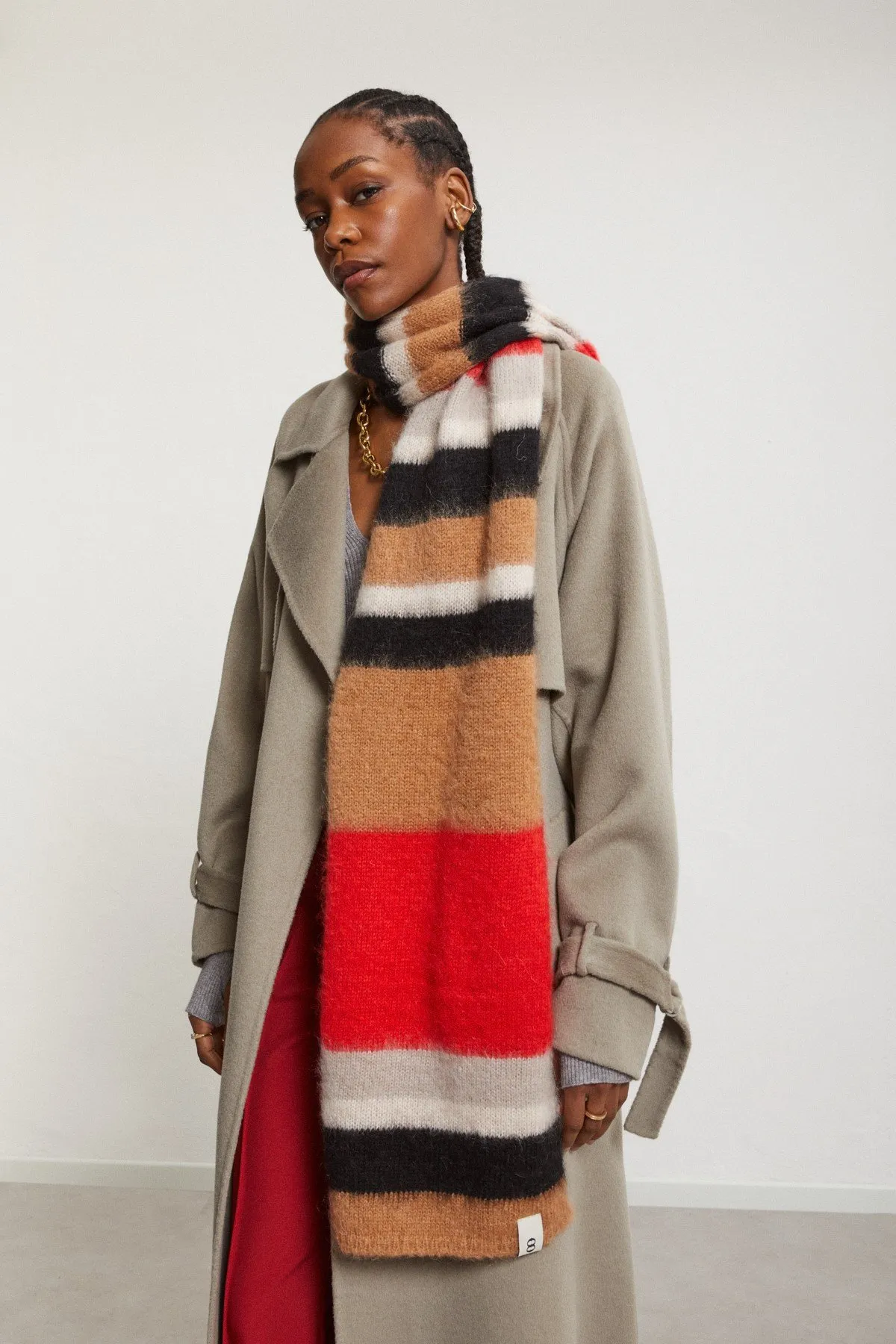 Mohair blend scarf