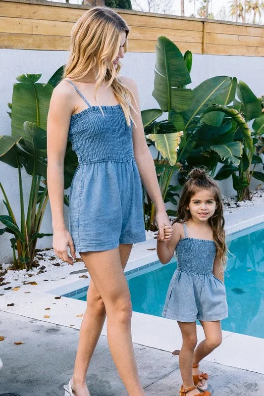 Mommy + Me Denim Romper