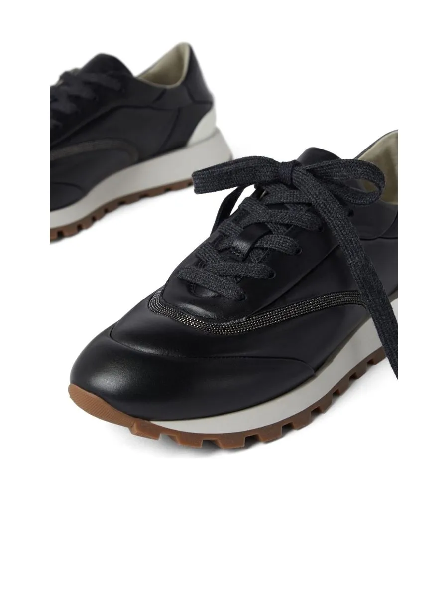 Nappa Leather Monili Chain Sneakers