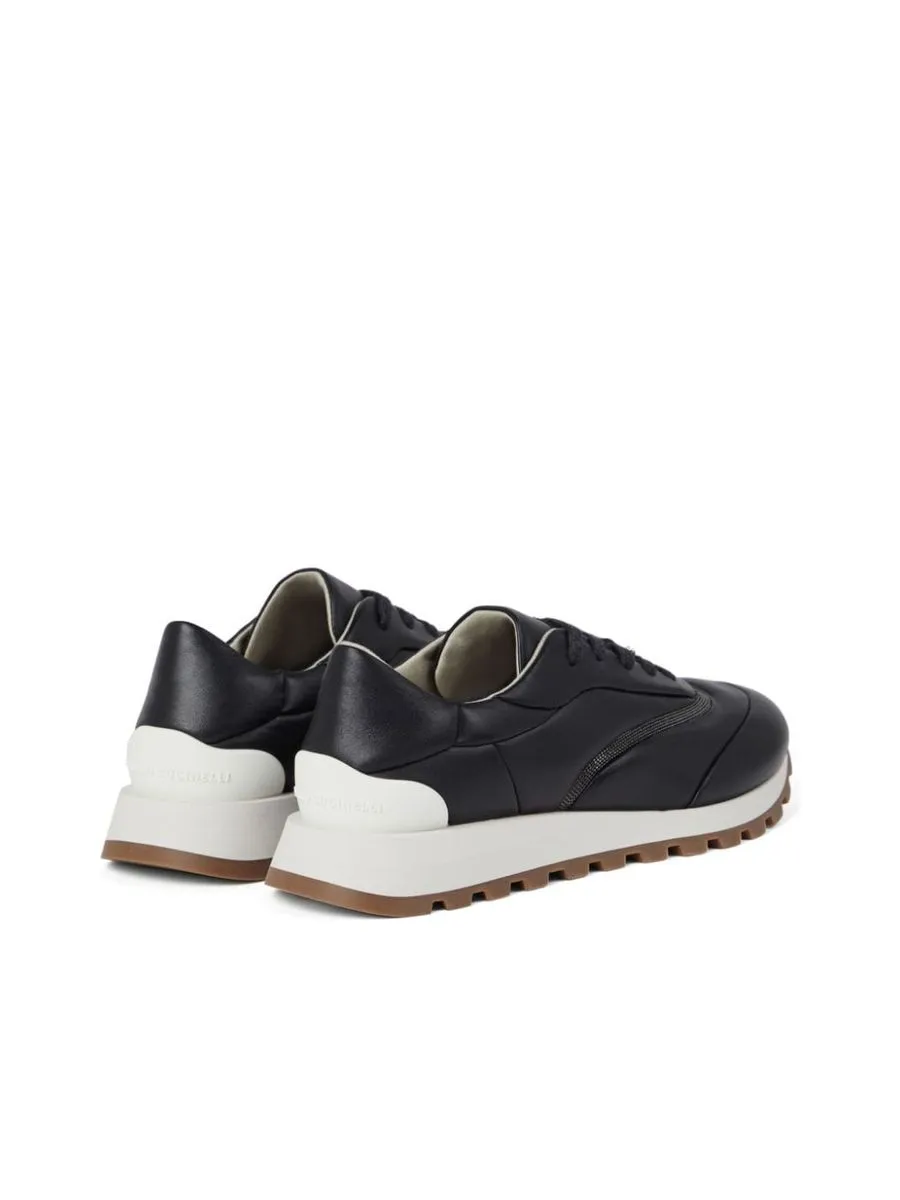 Nappa Leather Monili Chain Sneakers