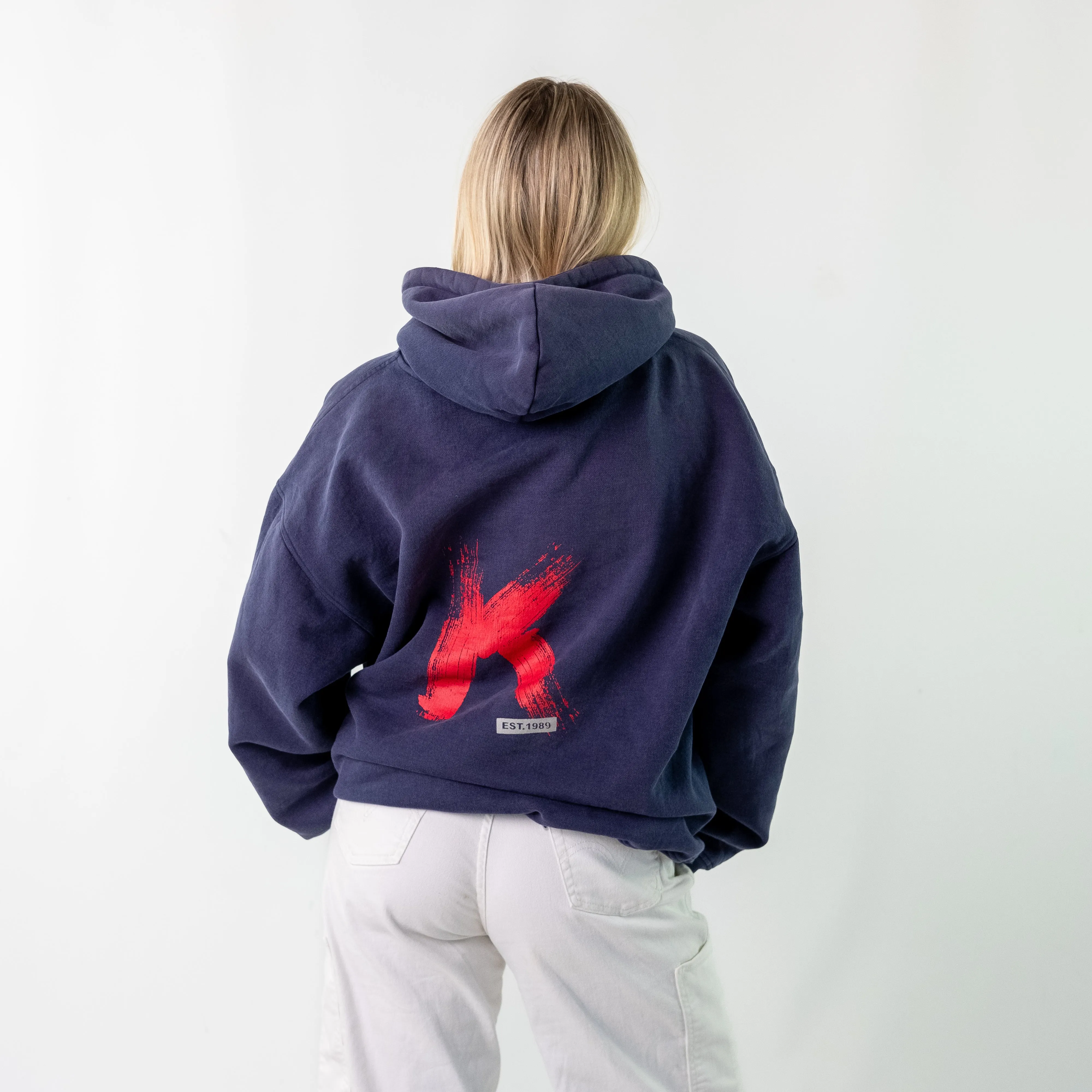 Navy Blue 90s Karl Kani Hoodie (XXL)