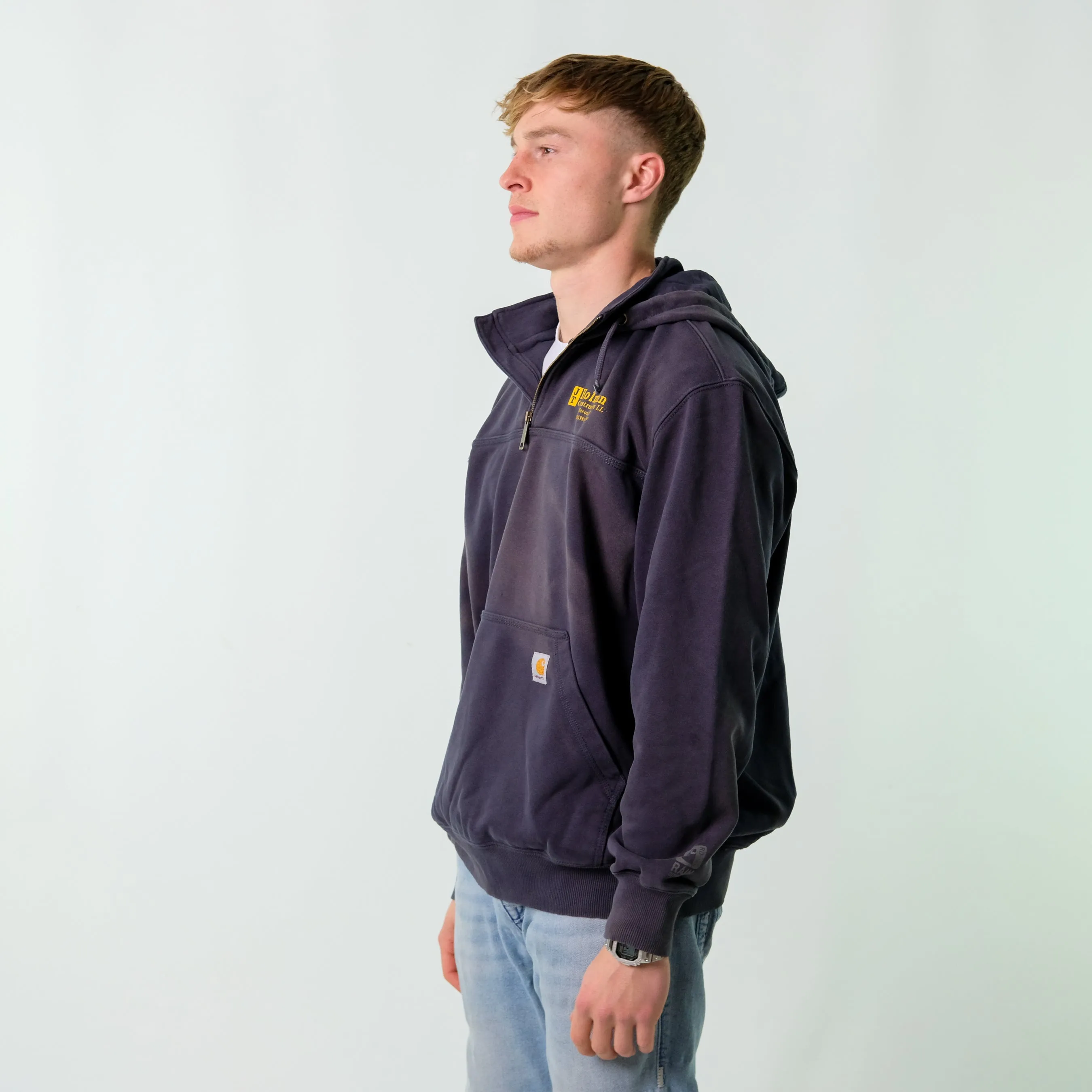 Navy Blue y2ks Carhartt Hoodie (L)