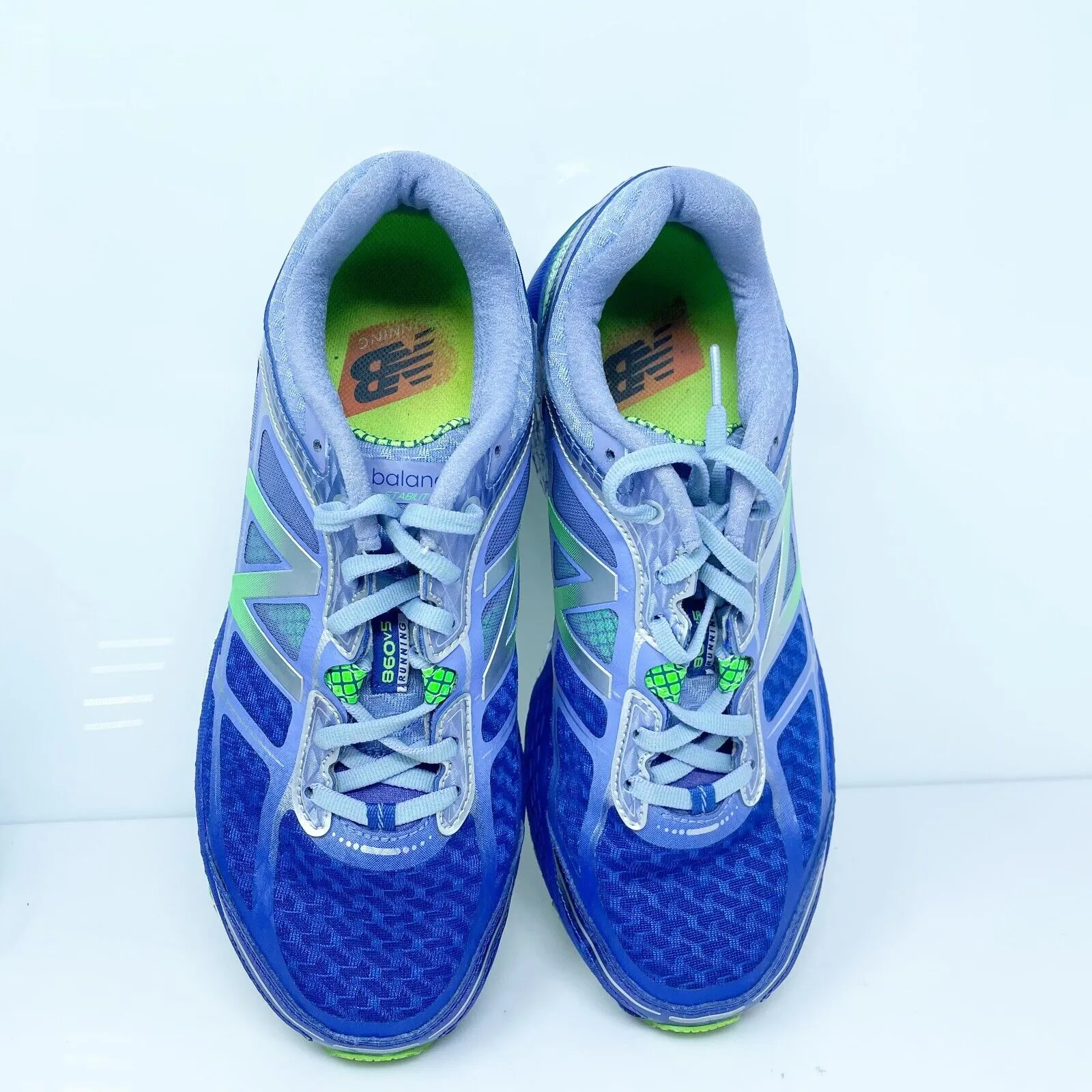 New Balance Womens 860 V5 W860PP5 Blue Running Shoes Sneakers Size 10 D